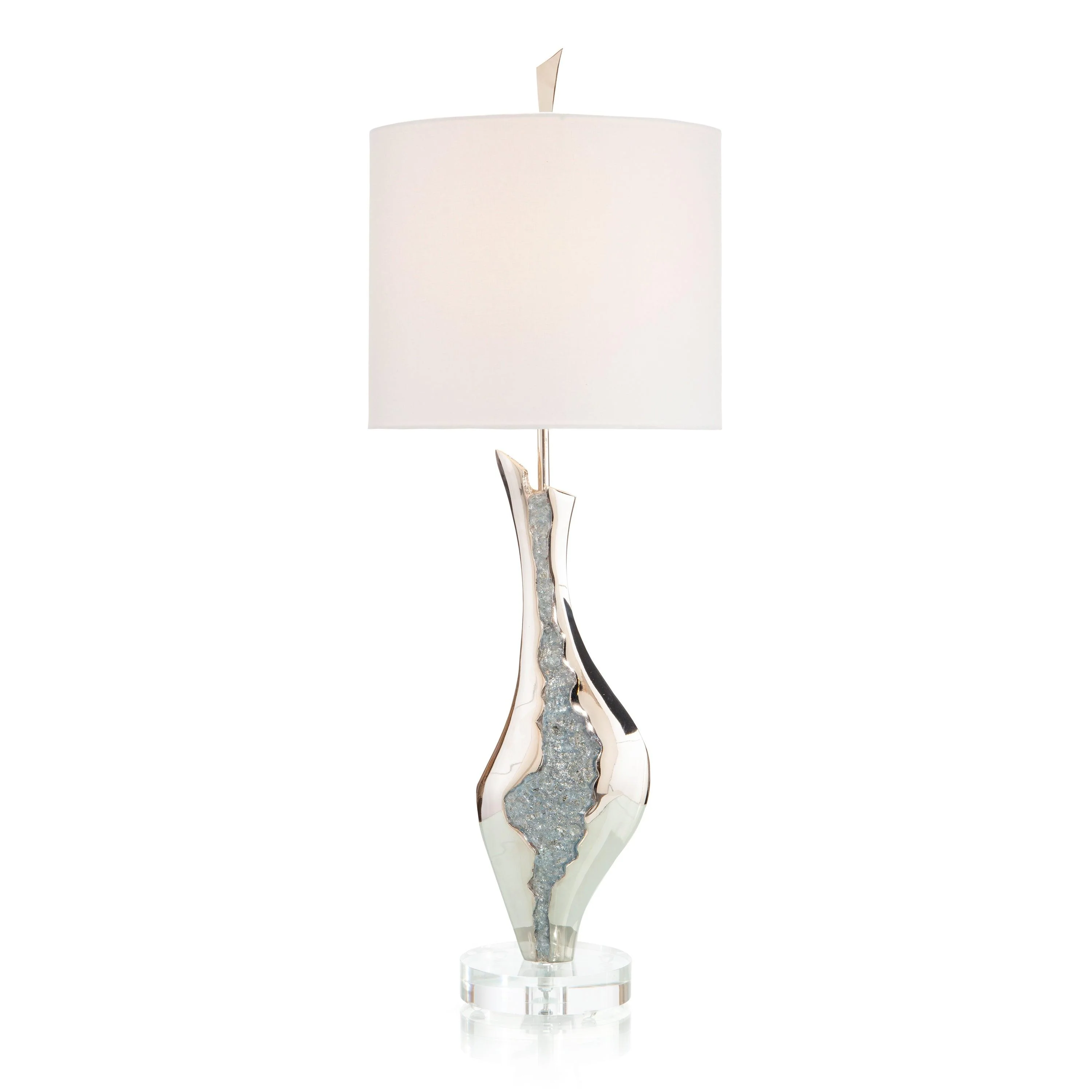 Glass Geode Table Lamp 1 - Remutear