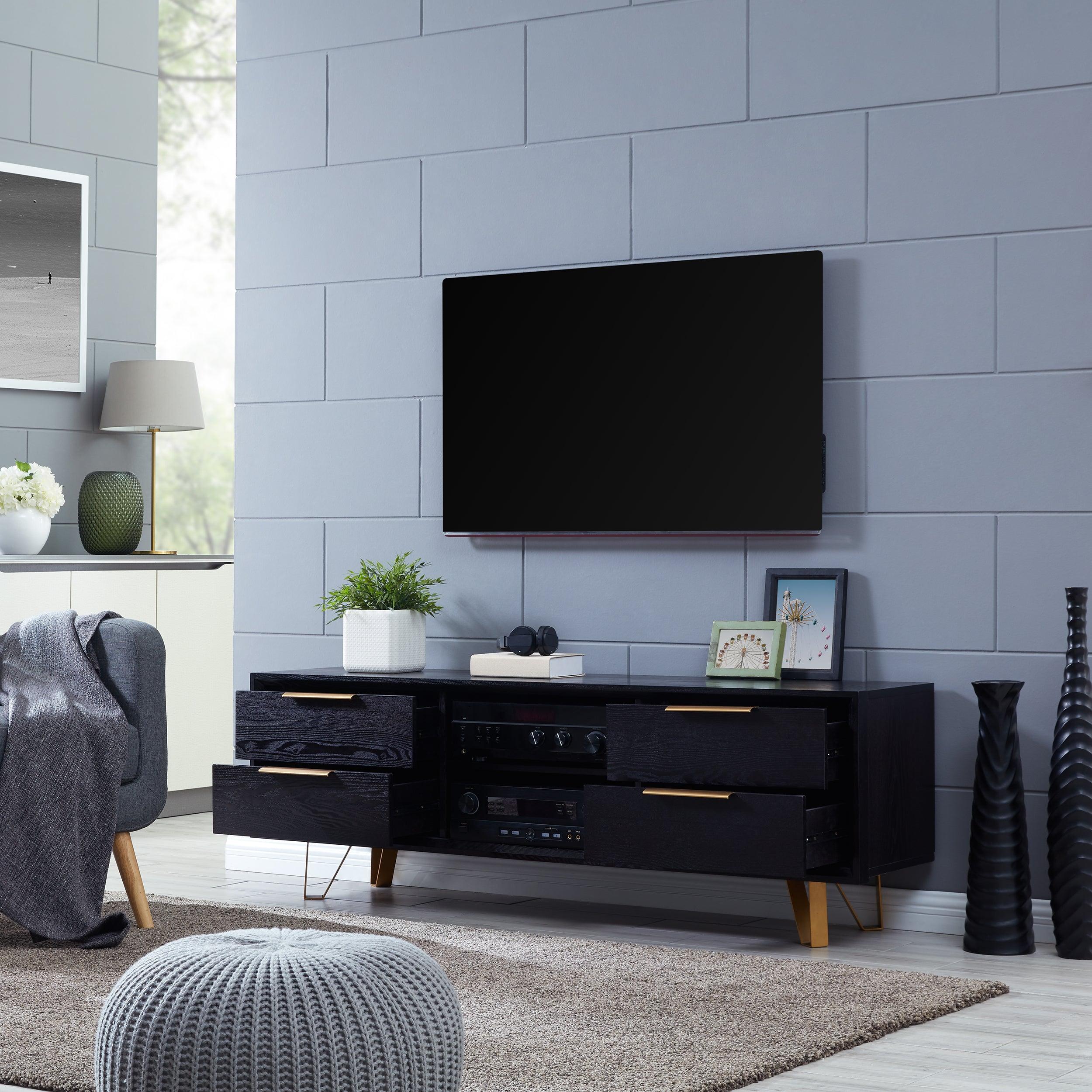 Malone Black Entertainment Console - Remutear