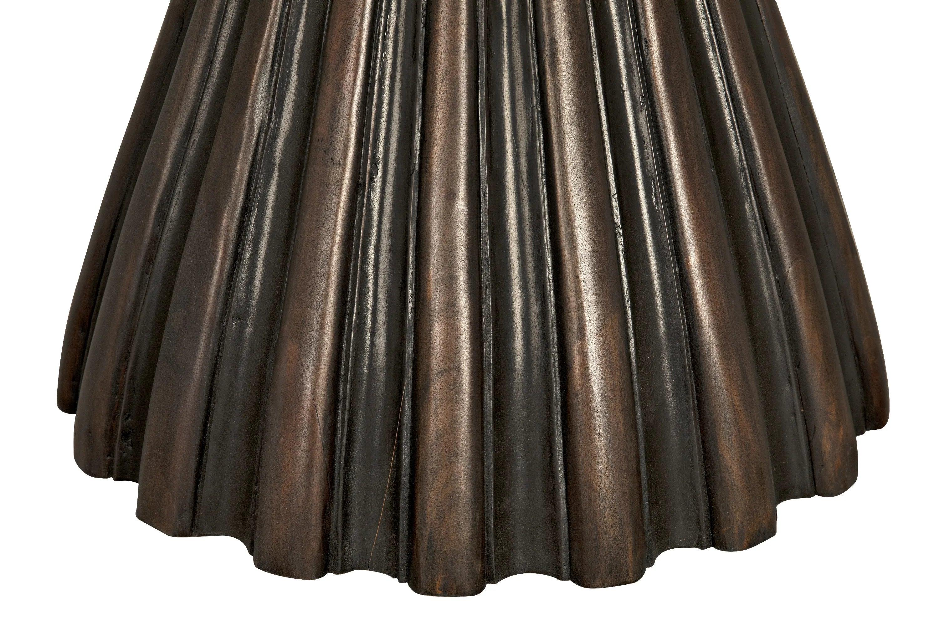 Osiris Dining Table, Pale Rubbed with Light Brown Trim - Remutear