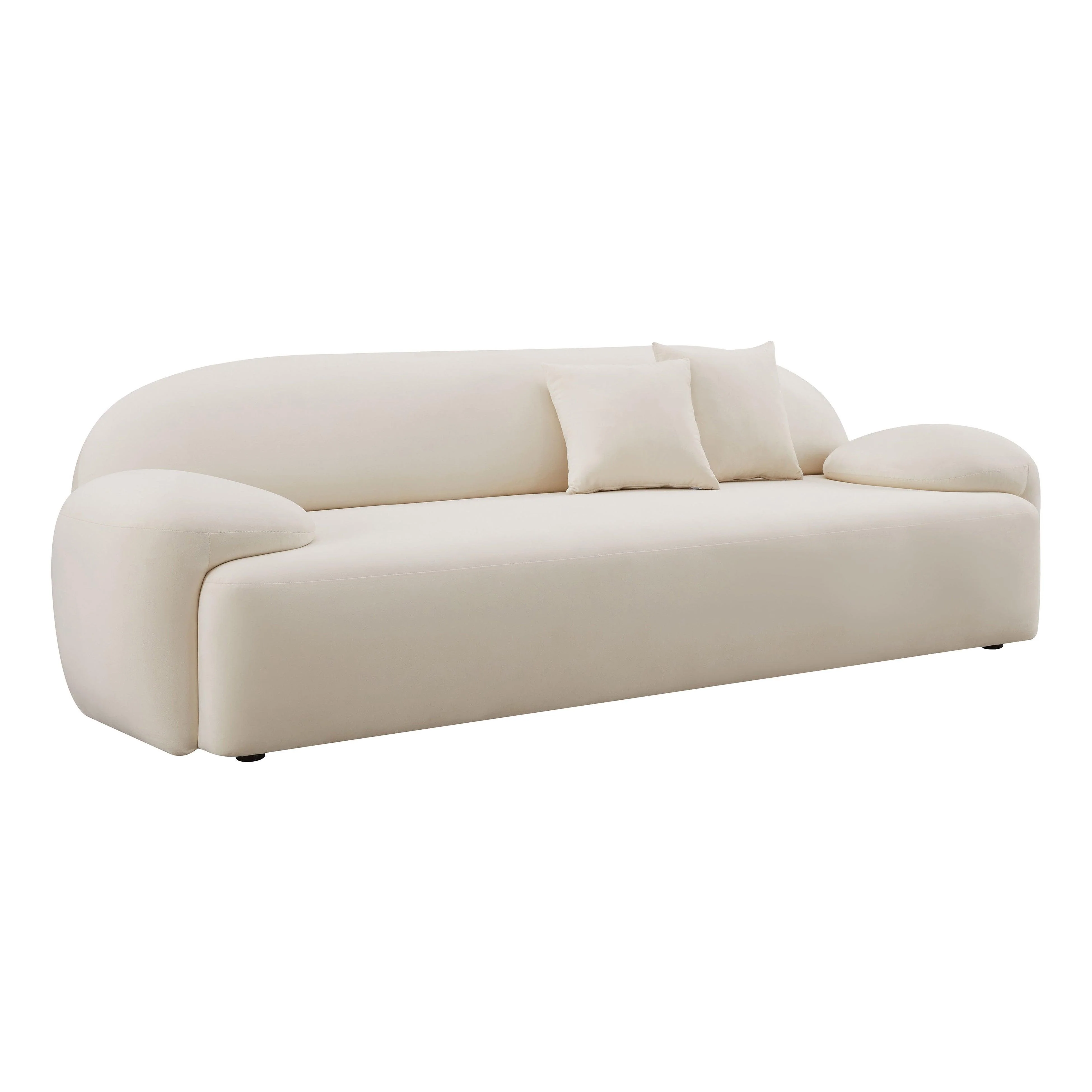 Allegra Cream Velvet Sofa - Remutear
