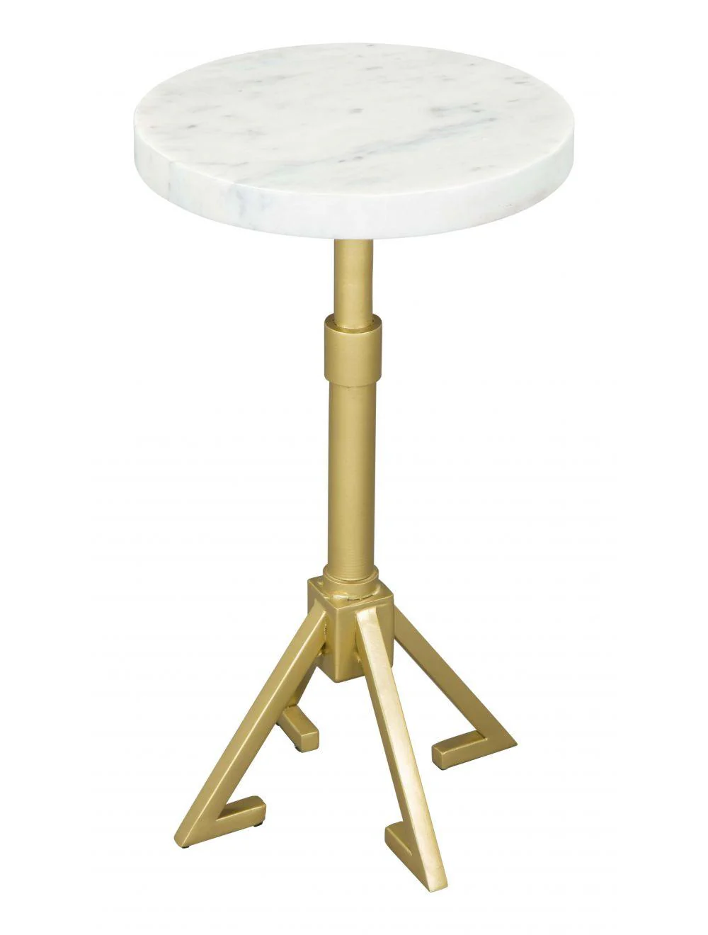 Maurice Side Table White & Gold - Remutear