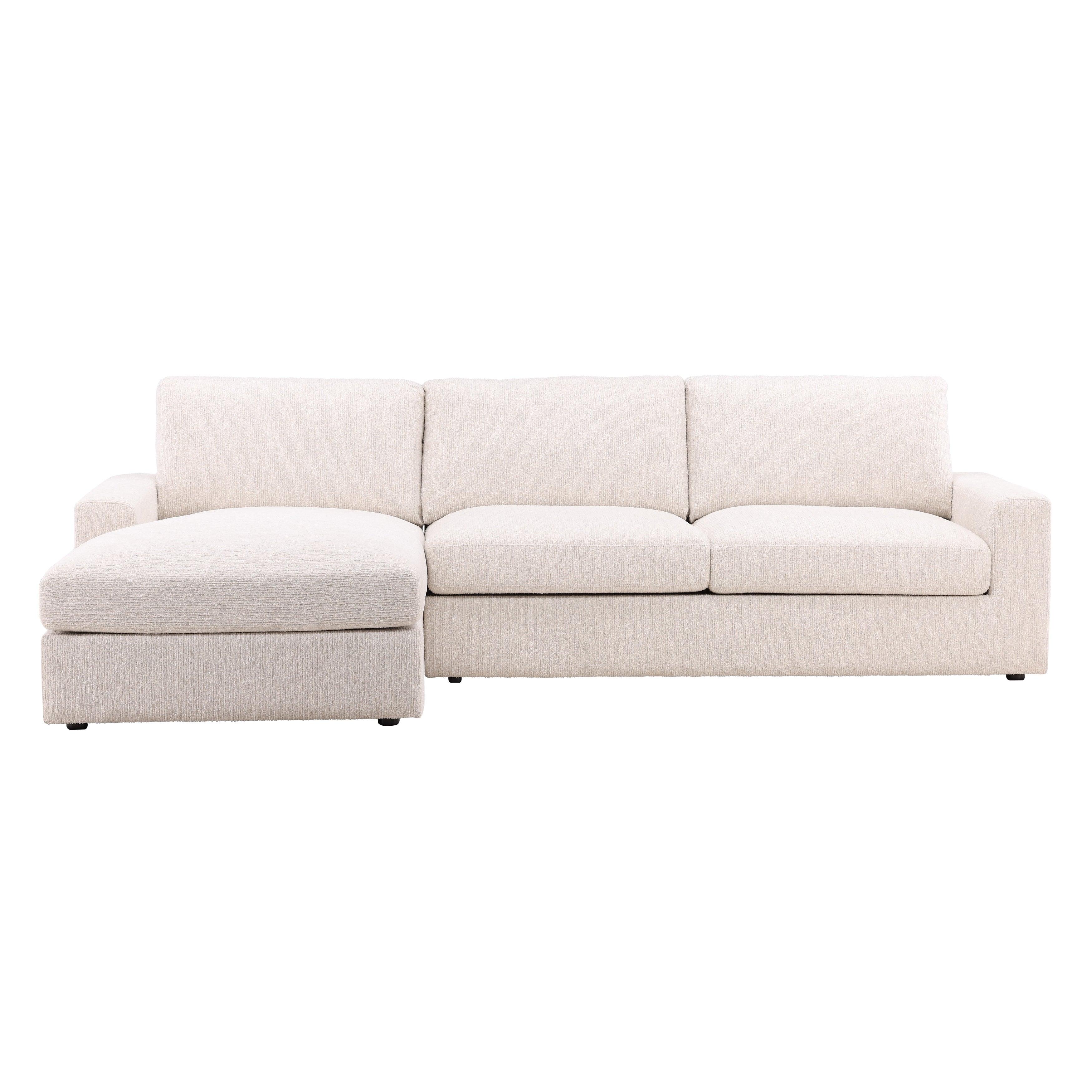Bryson Left Chaise Sectional Cream - Remutear