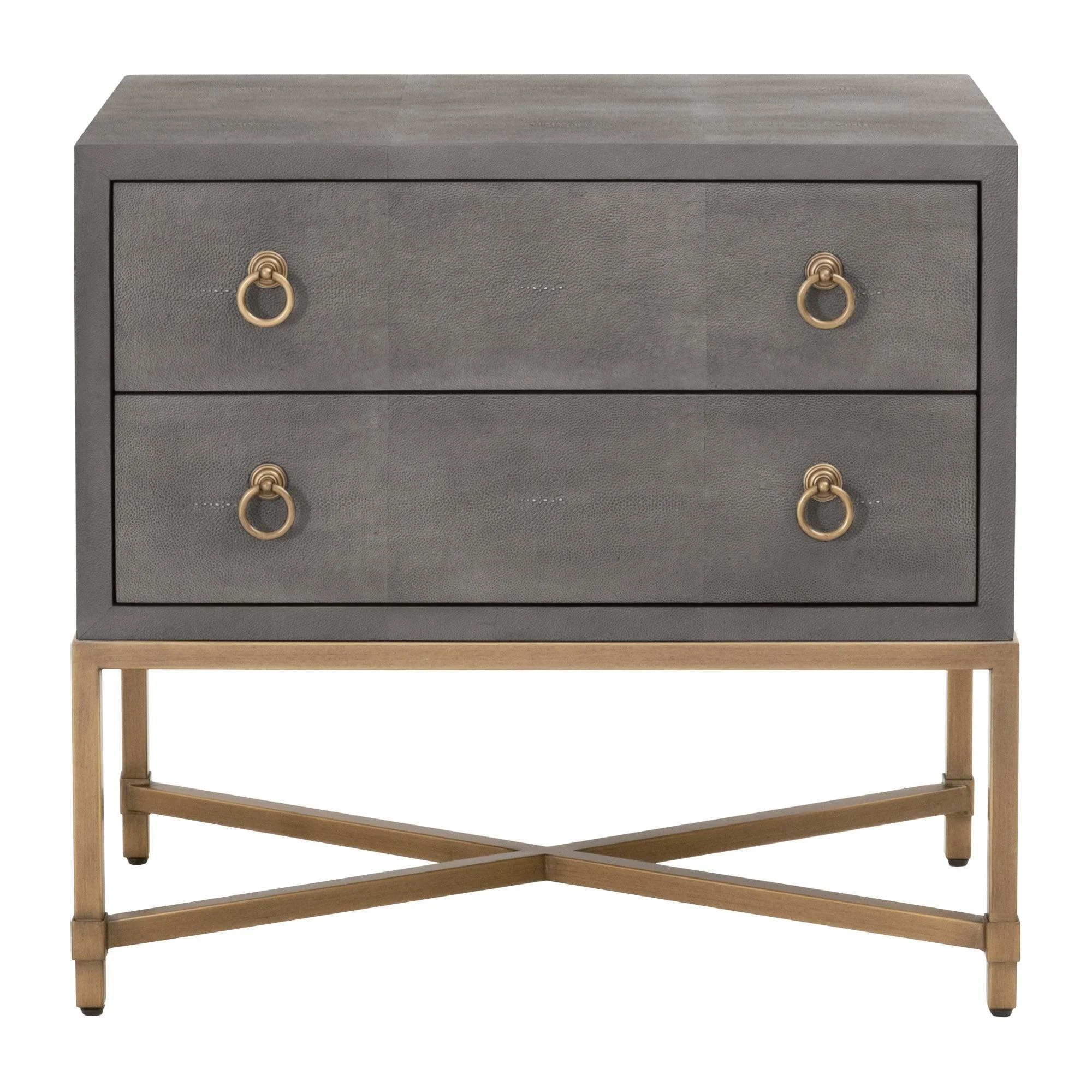 Strand Shagreen 2-Drawer Nightstand - Remutear