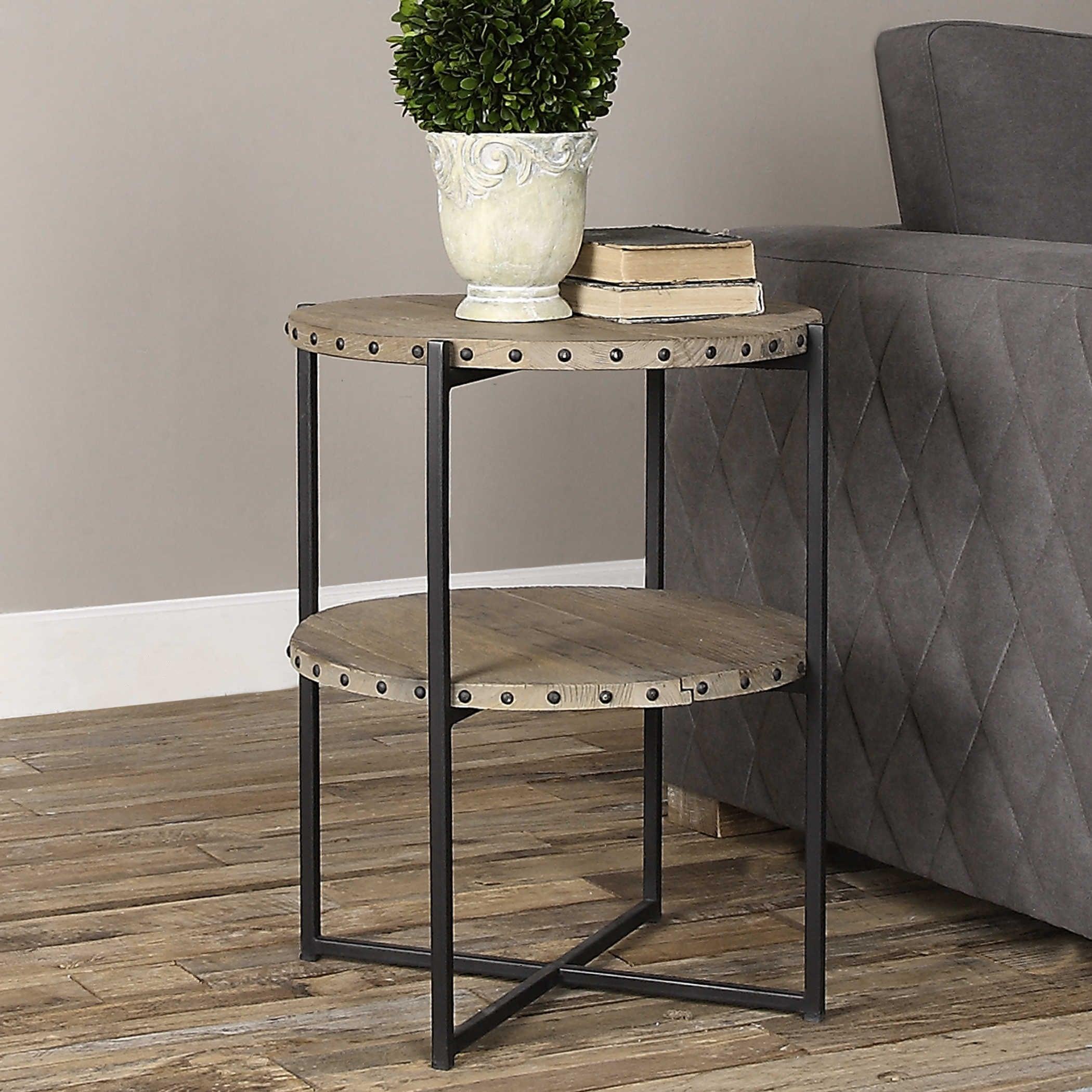 KAMAU ROUND ACCENT TABLE - Remutear