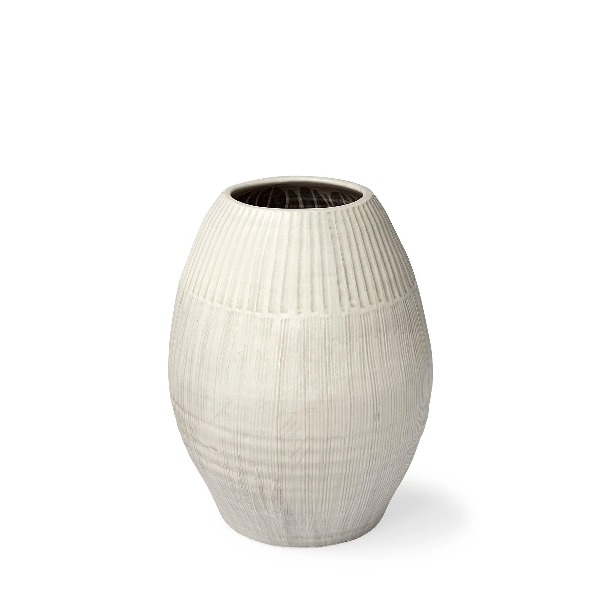Reyan Ceramic Striped Vase - Remutear