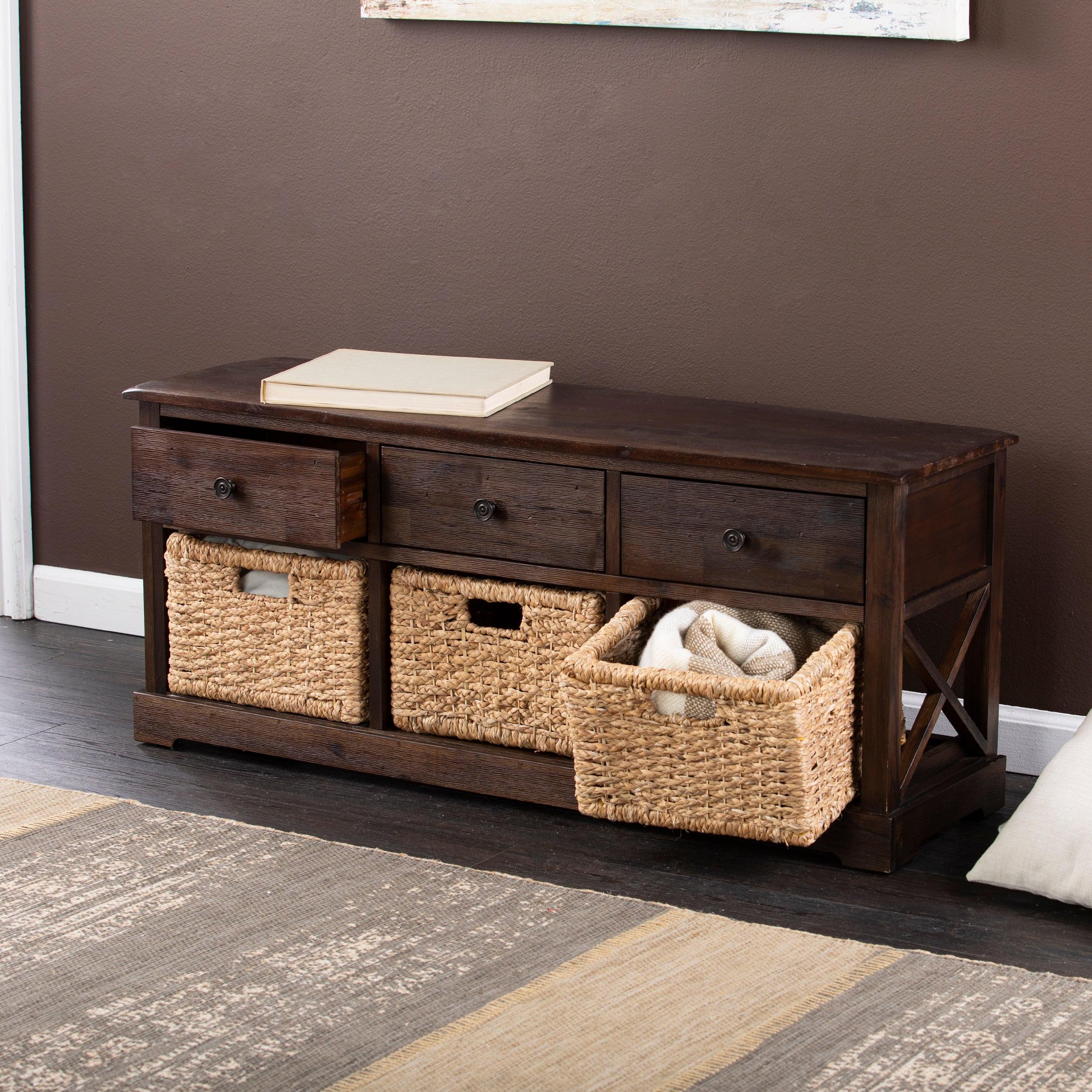 Jayton Storage Bench w/ Drawers - Remutear