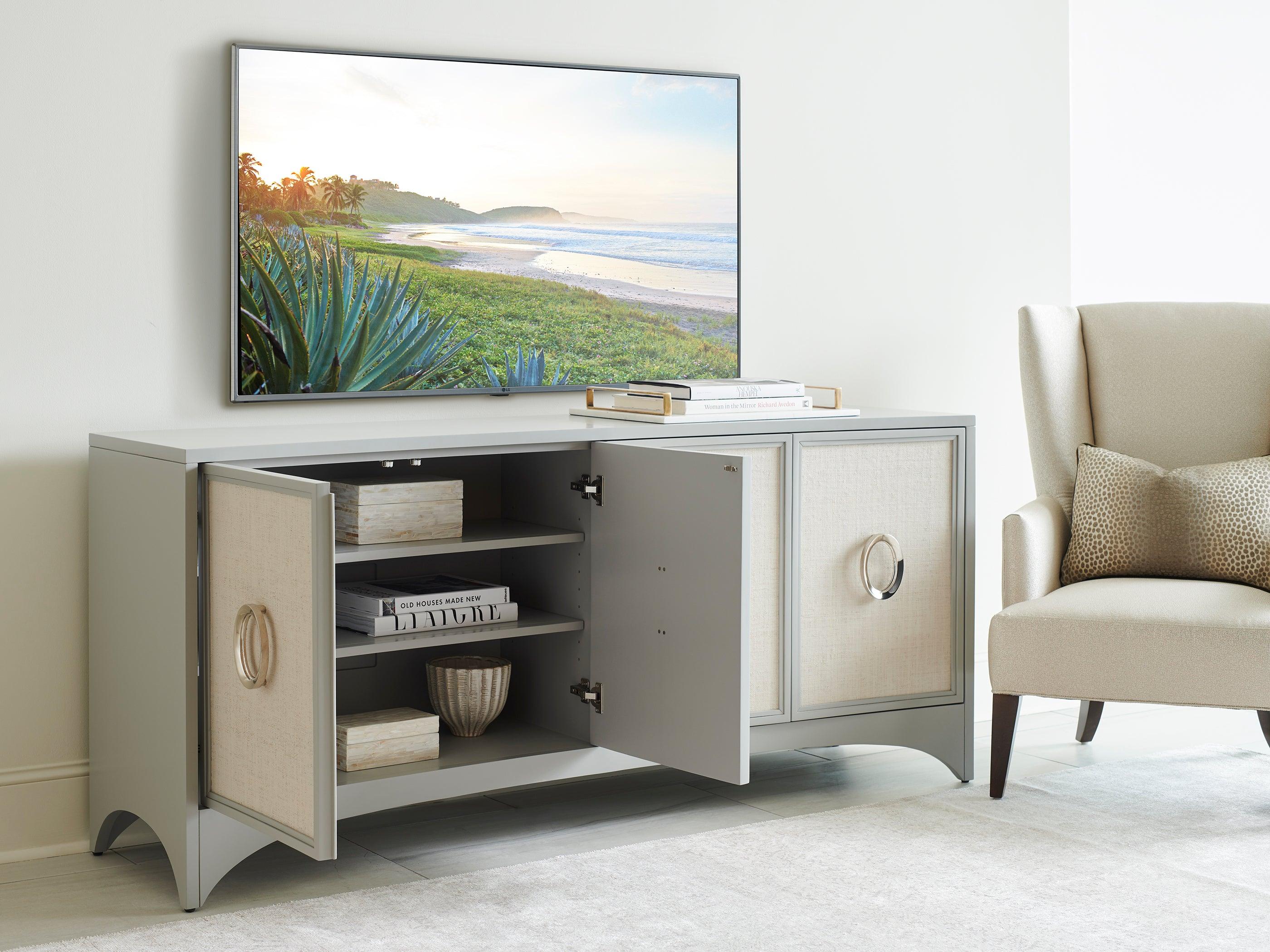 Studio Designs Newbury Park Raffia Media Console - Remutear