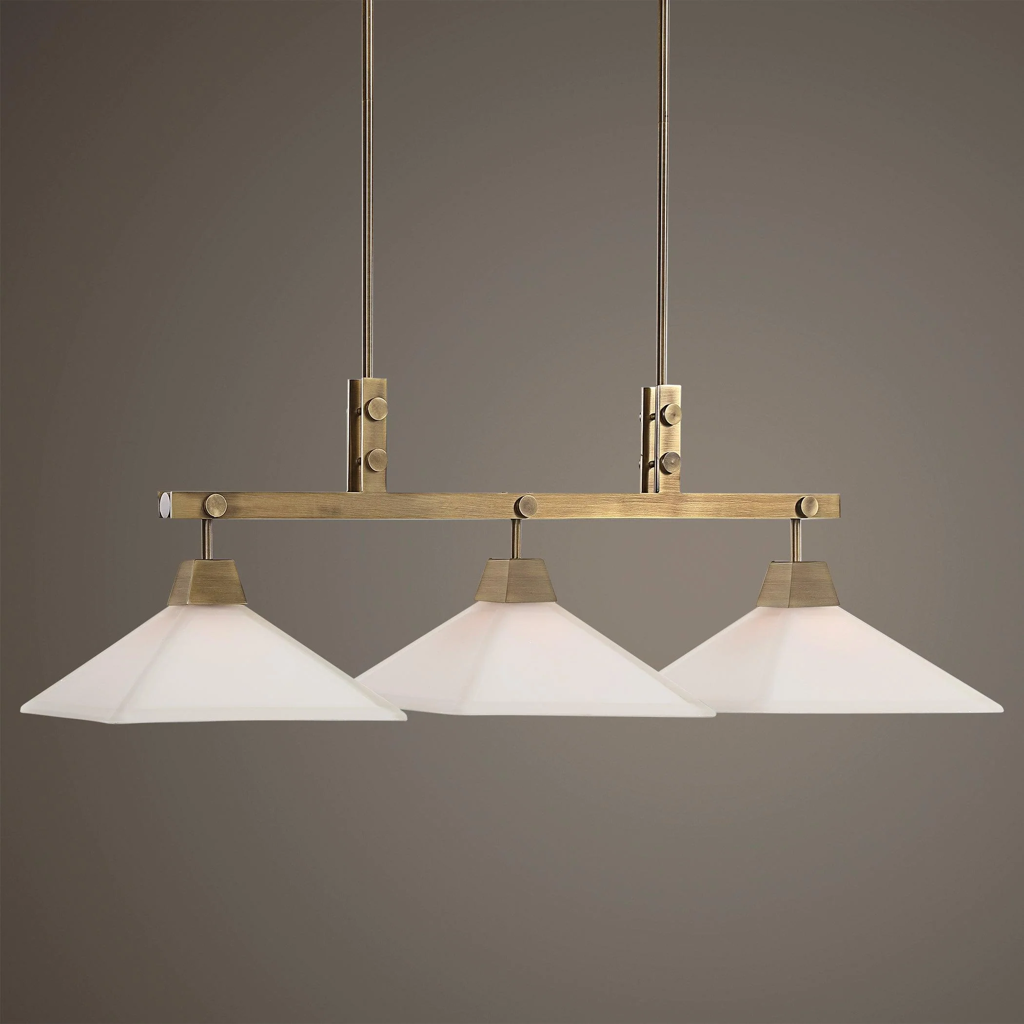BROOKDALE INDUSTRIAL 3 LIGHT LINEAR CHANDELIER - Remutear