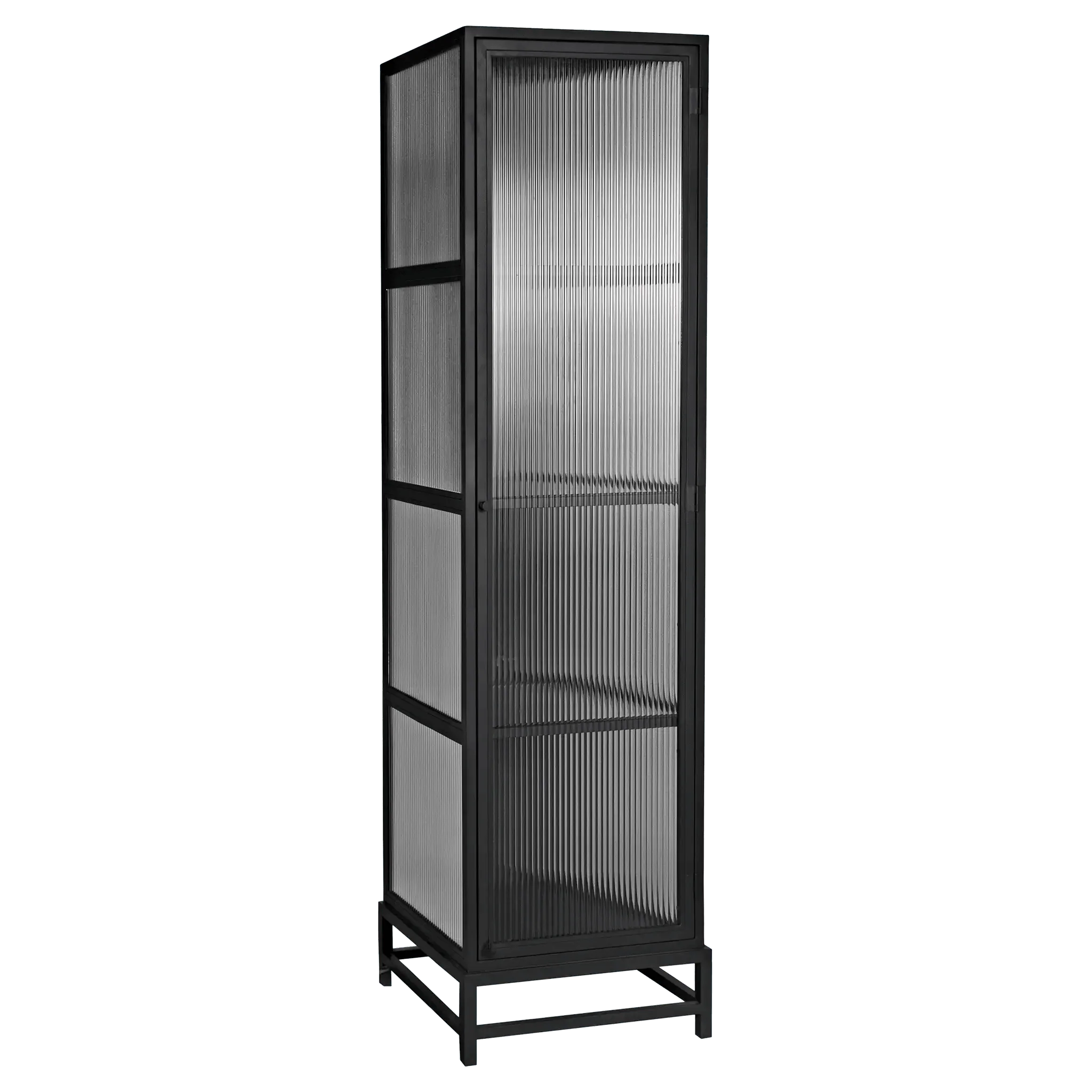 Chandler Tall Cabinet, Black Steel - Remutear