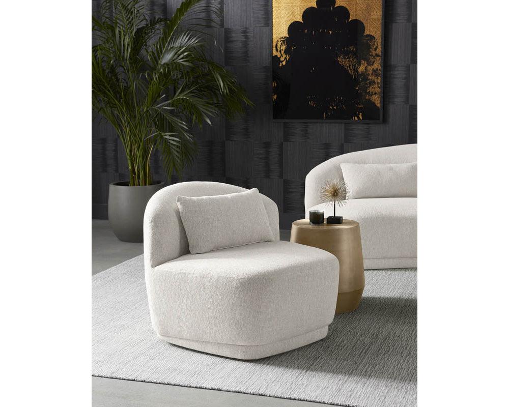 Soraya Swivel Armless Chair - Remutear