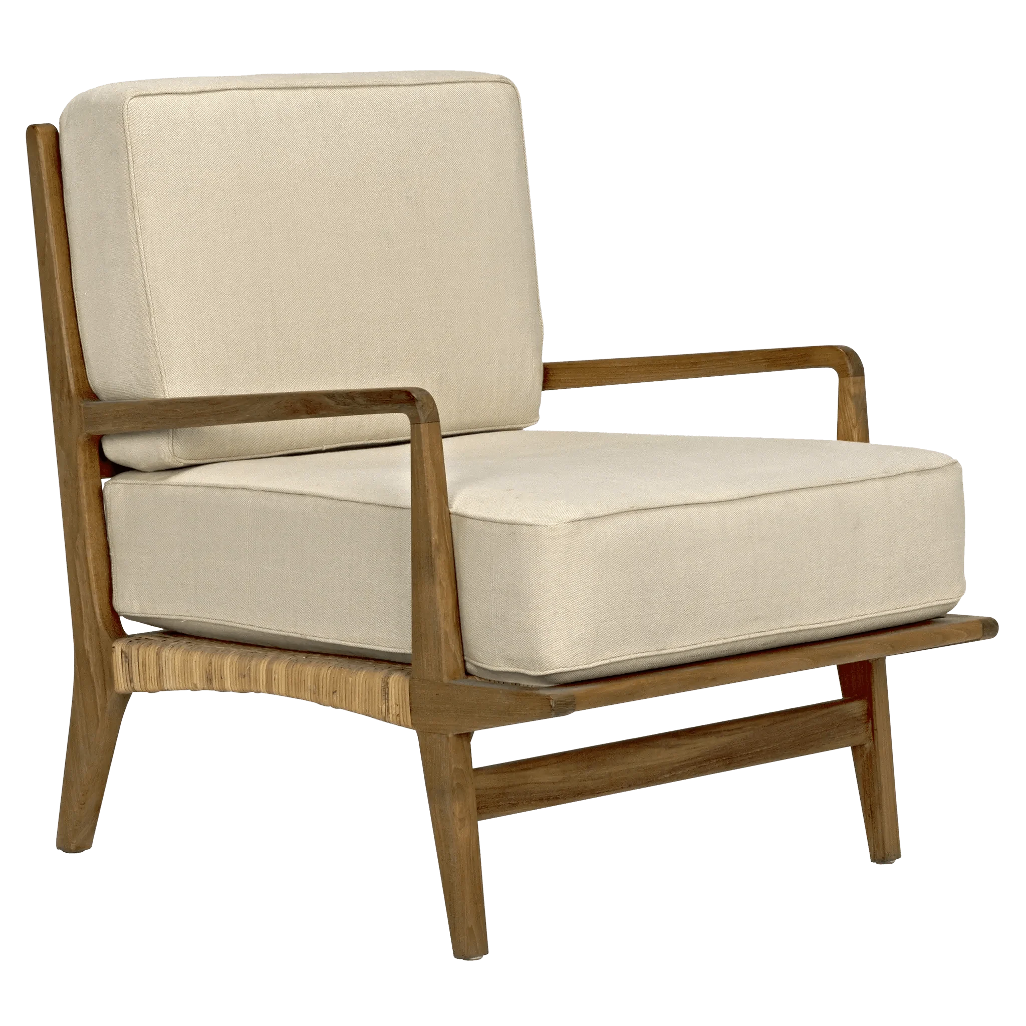 Allister Chair, Teak and Rattan - Remutear