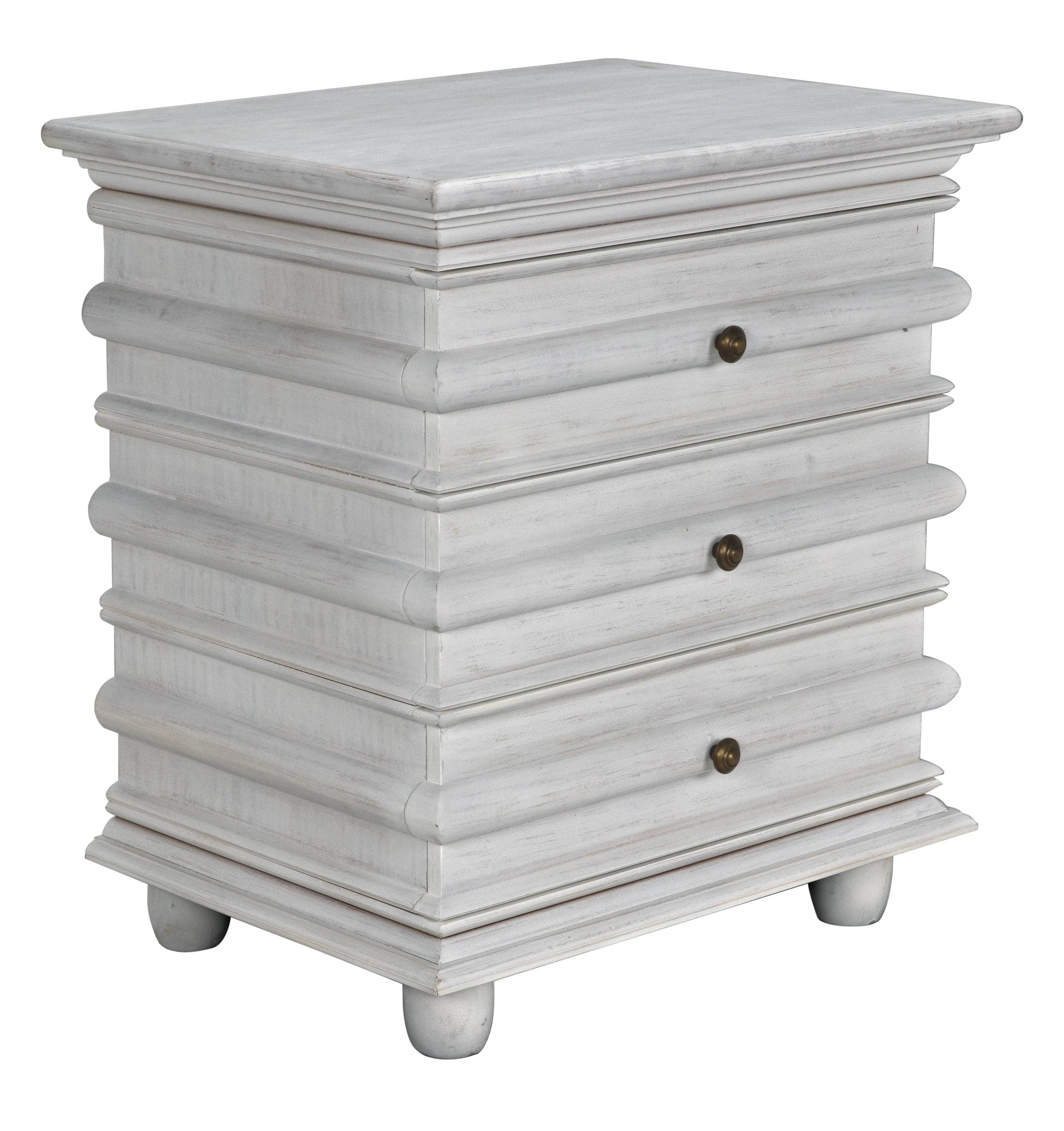 Ascona Side Table, White Wash - Remutear