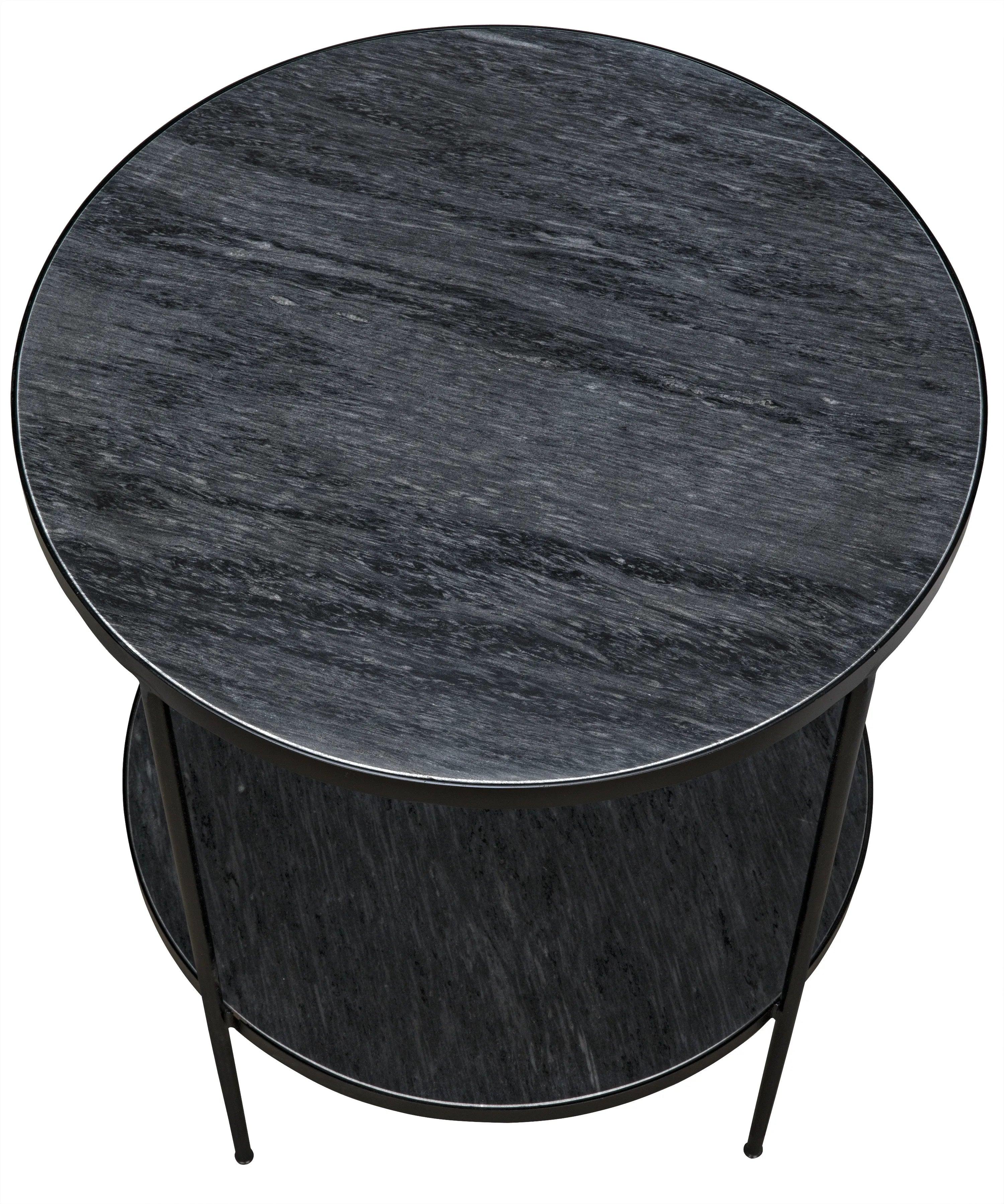 Rivoli Side Table - Matte Black Base - Remutear