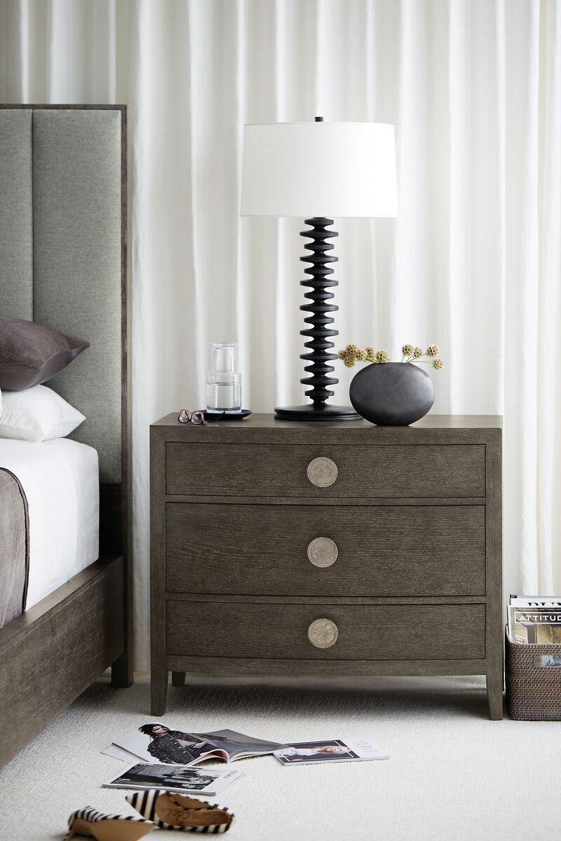 LINEA NIGHTSTAND WOOD BROWN - Remutear