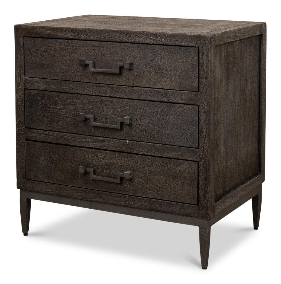 Bauhaus 3 Drawer Bedside Table - Remutear
