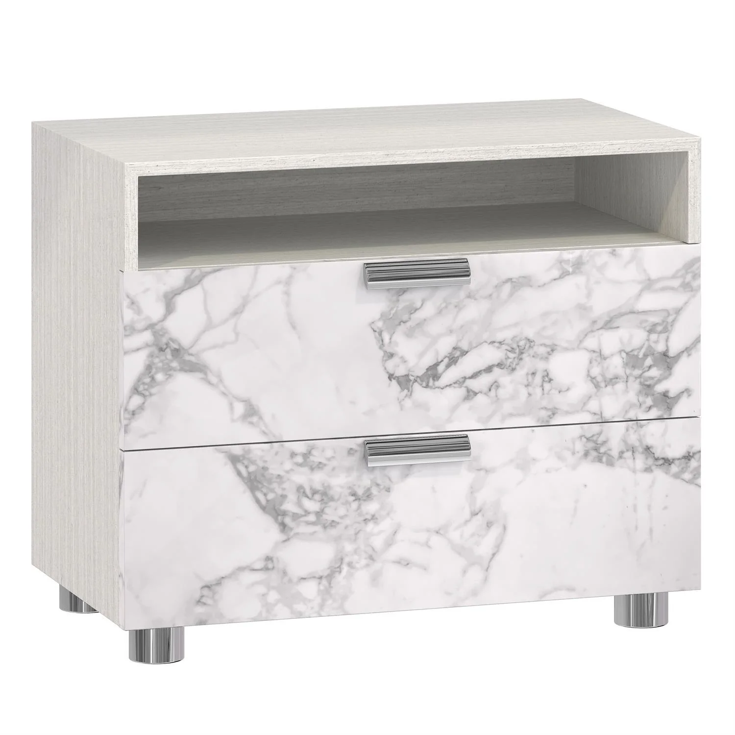 STRATUM STONE DRAWER NIGHTSTAND - Remutear