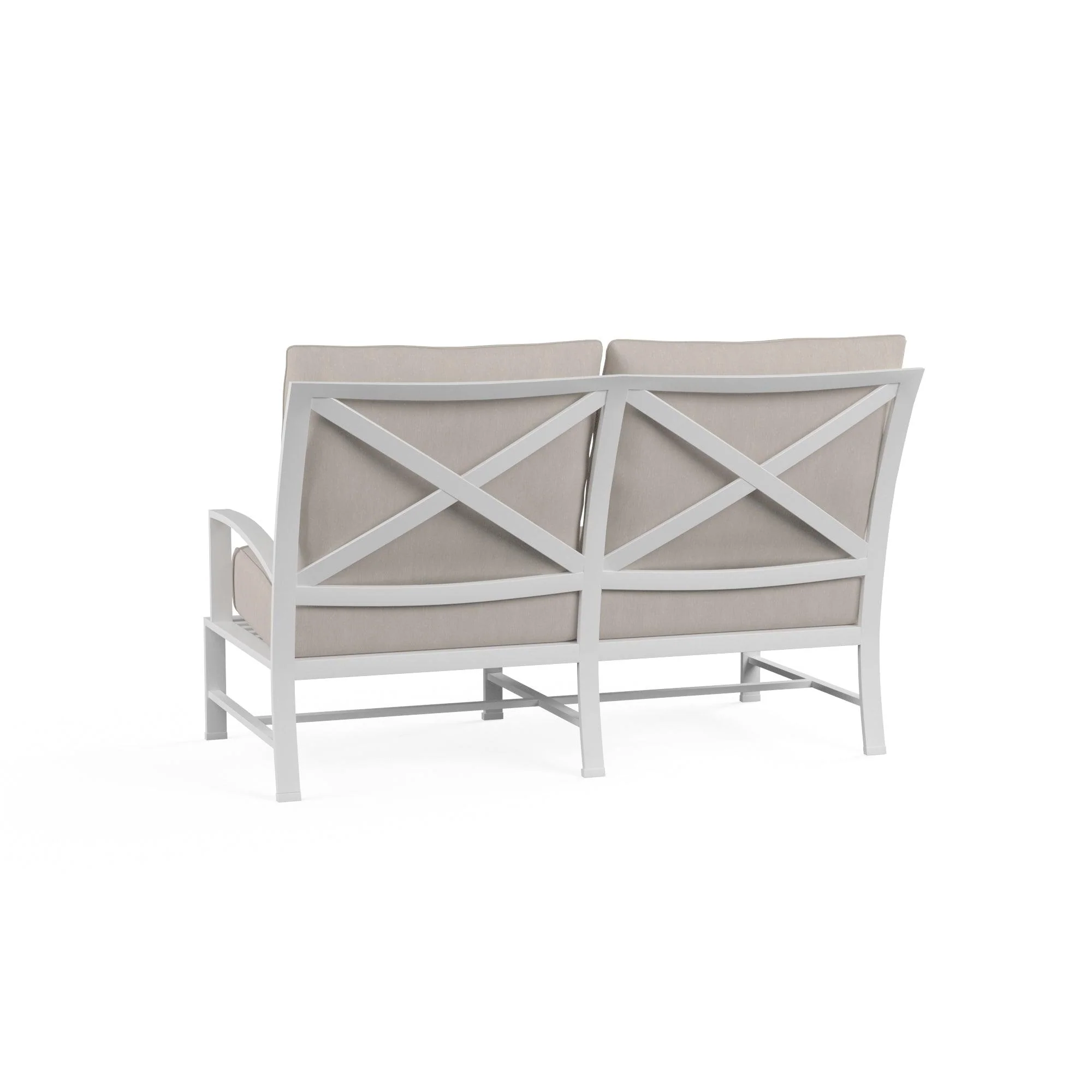 Bristol Loveseat in Canvas Flax w/ Self Welt - Remutear