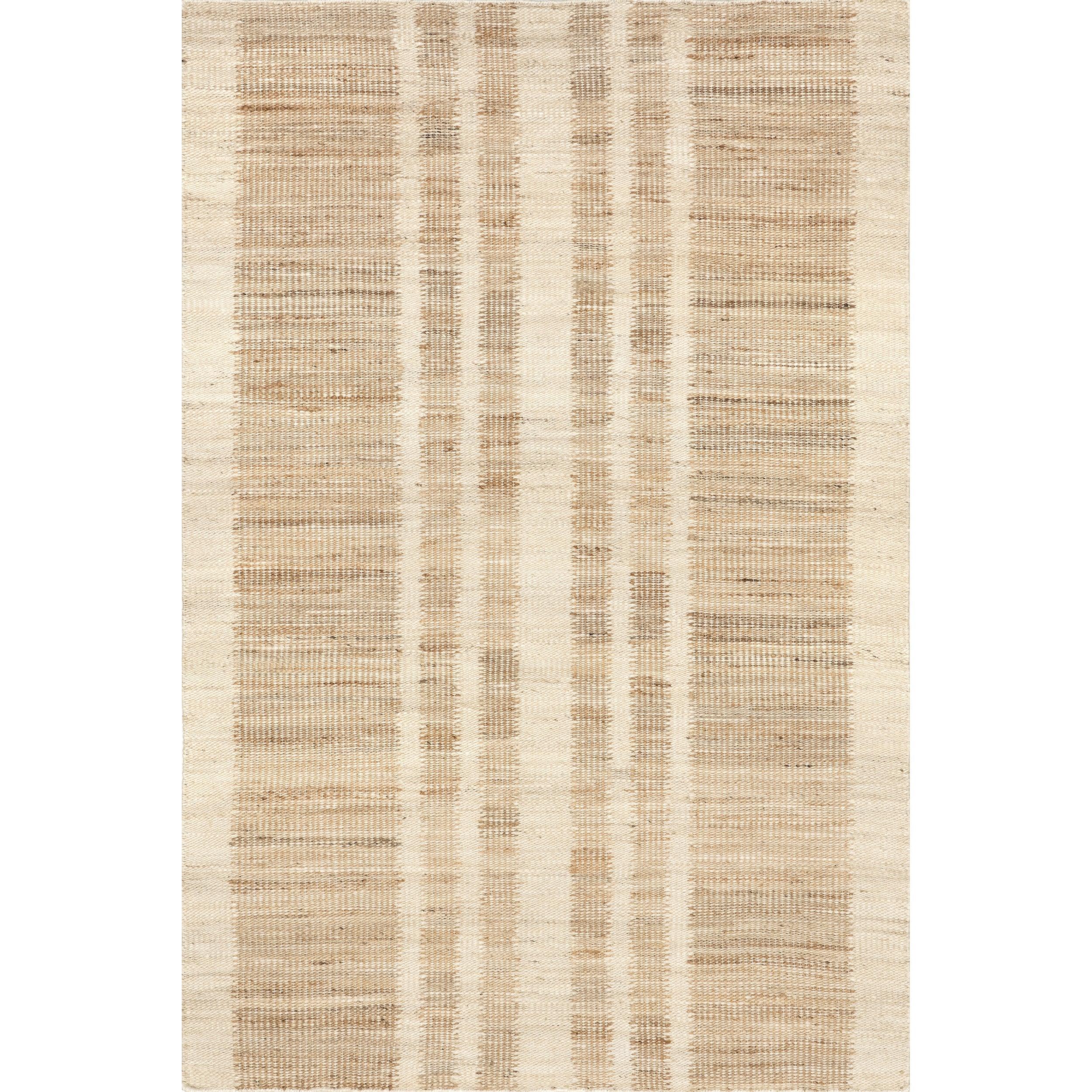 Ashtyn Vertical Striped Jute Area Rug - Remutear