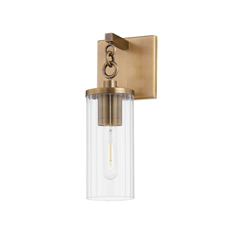 YUCCA 1 LIGHT SMALL EXTERIOR WALL SCONCE - Remutear