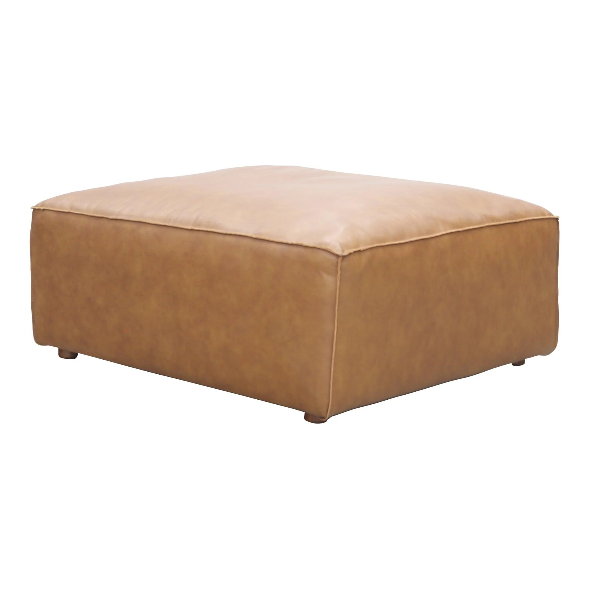Form Ottoman Sonoran Tan Leather - Remutear