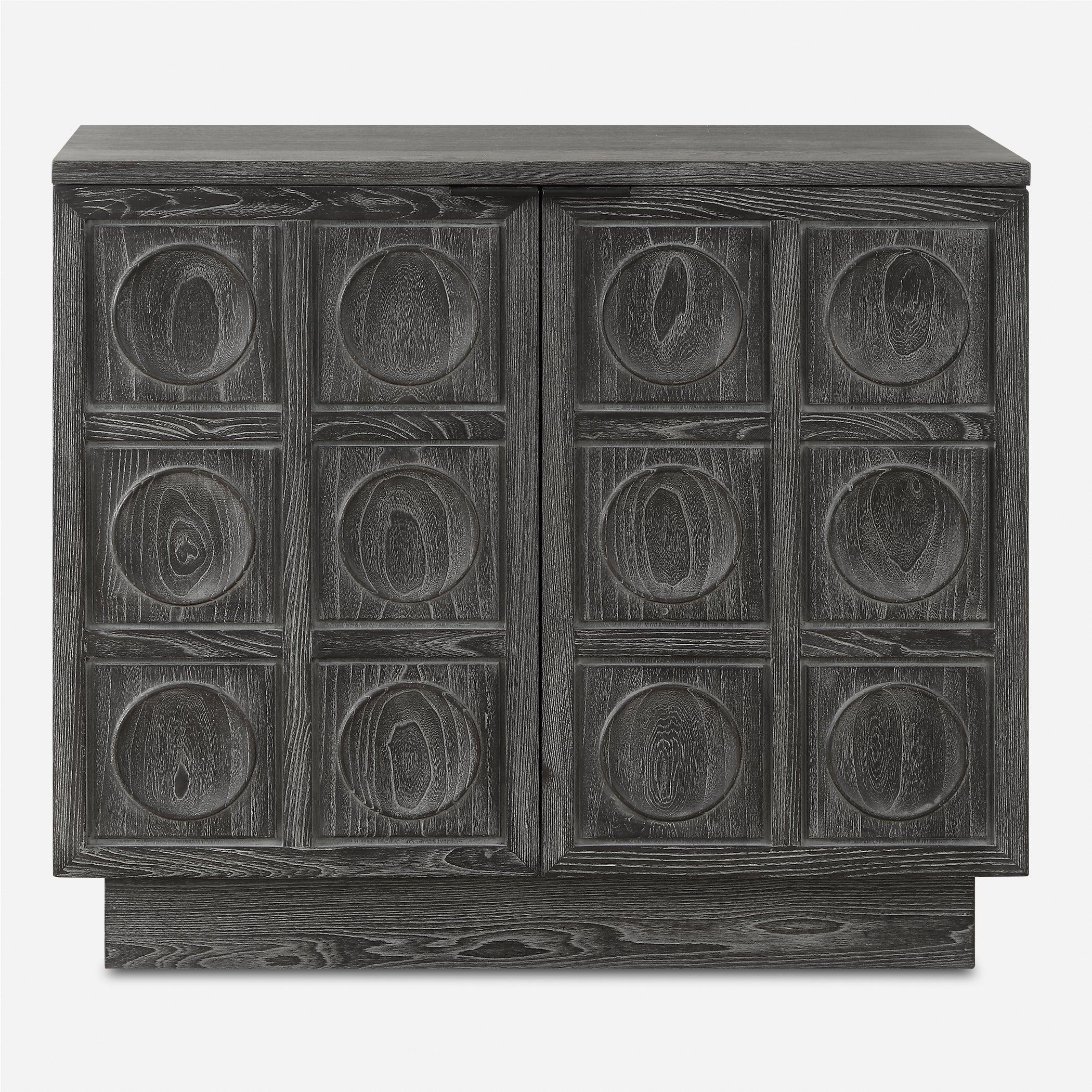 Shelby 2 Door Ebony Stained Cabinet - Remutear