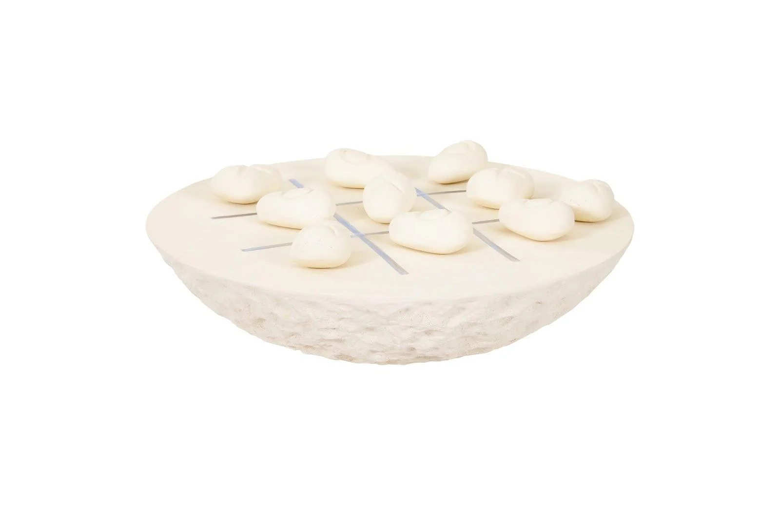 Tic-Tac-Toe Stone, Large, Off-White - Remutear