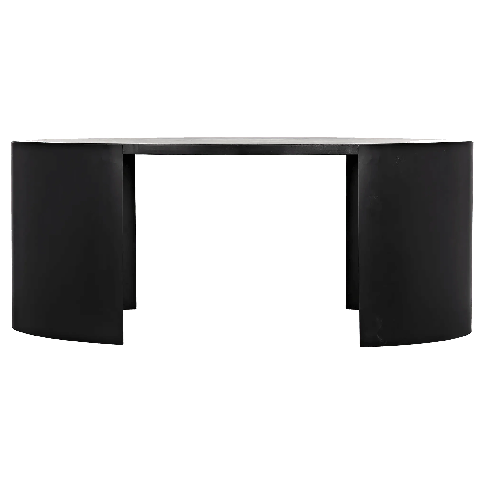 Marigold Desk, Ebony Walnut with Black Steel - Remutear