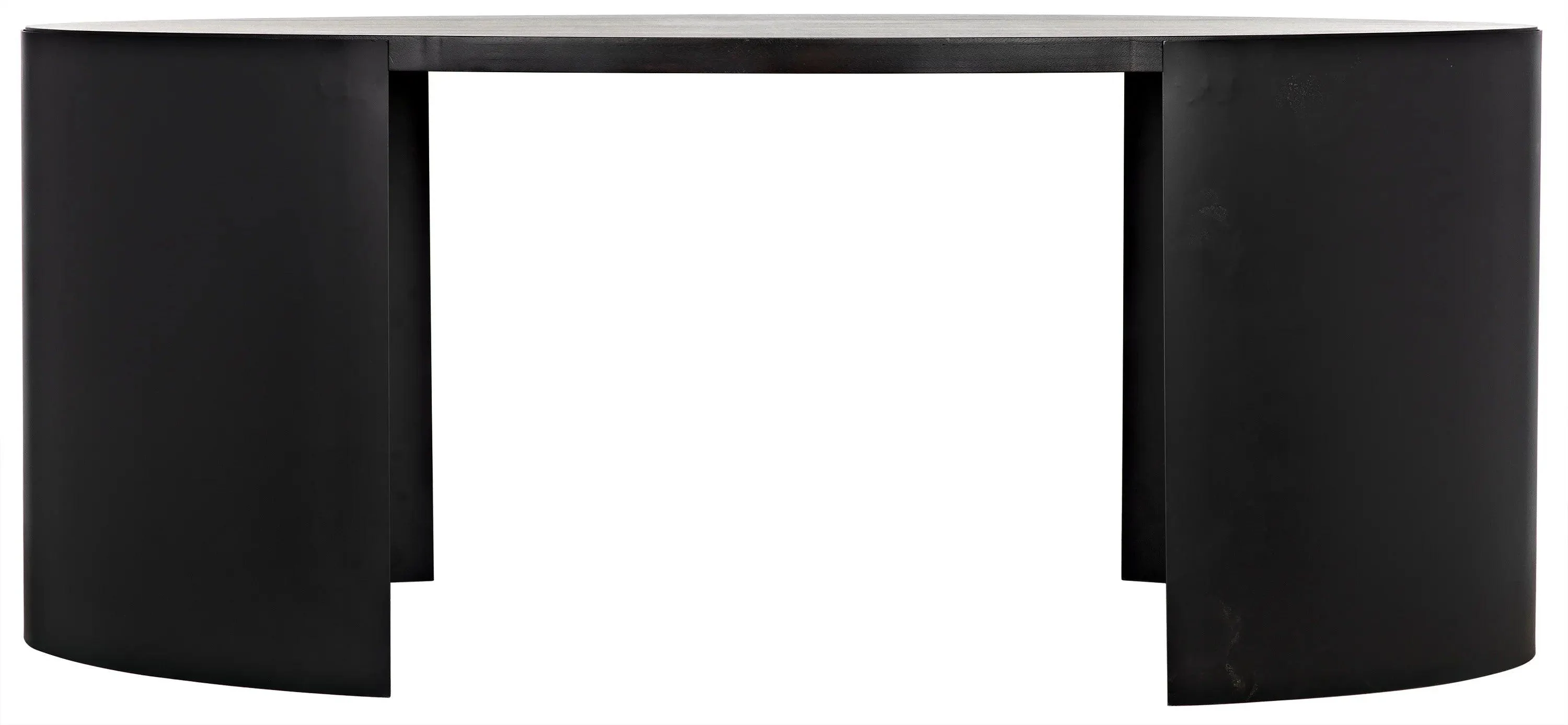 Marigold Desk, Ebony Walnut with Black Steel - Remutear