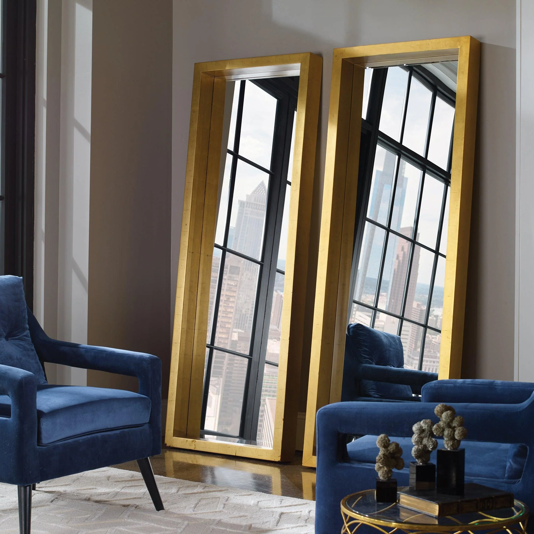 EDMONTON GOLD LEANER MIRROR - Remutear