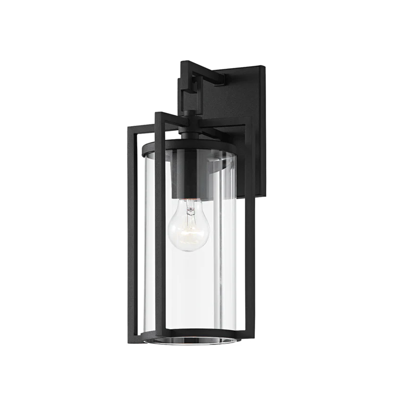 PERCY 1 LIGHT SMALL EXTERIOR WALL SCONCE - Remutear