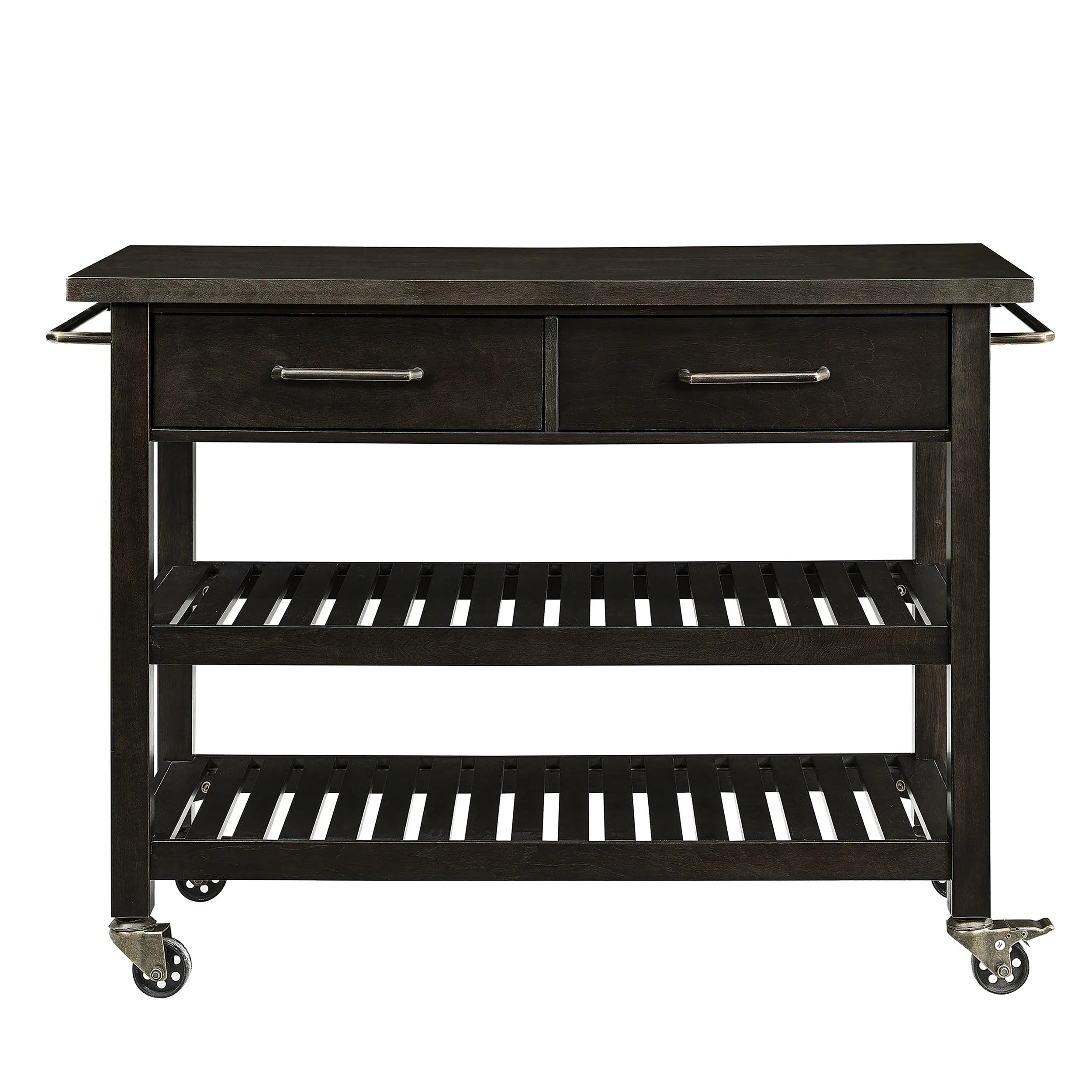 Holly & Martin Havelock Farmhouse Rolling Kitchen Island - Remutear