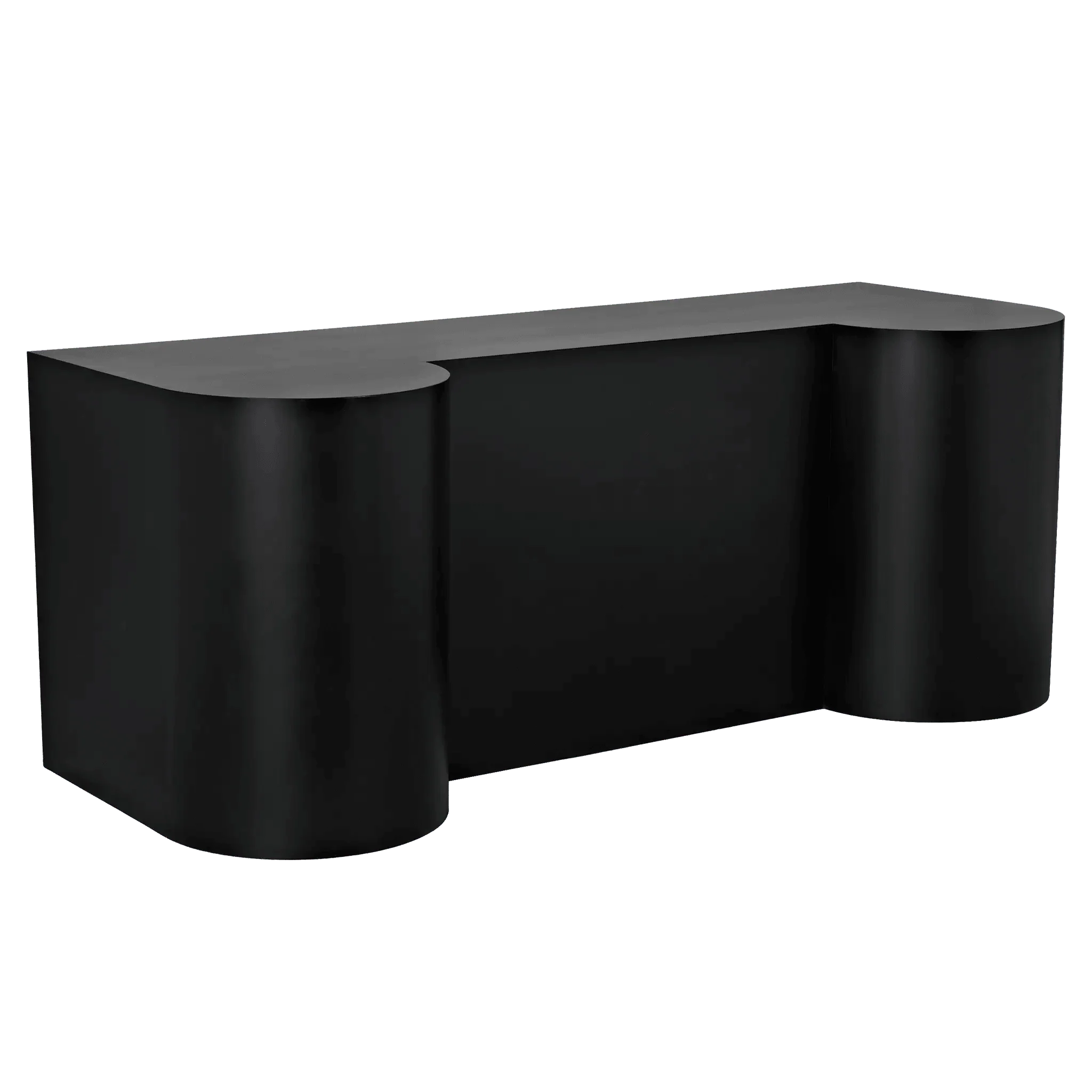 Concierge Desk, Black Steel - Remutear