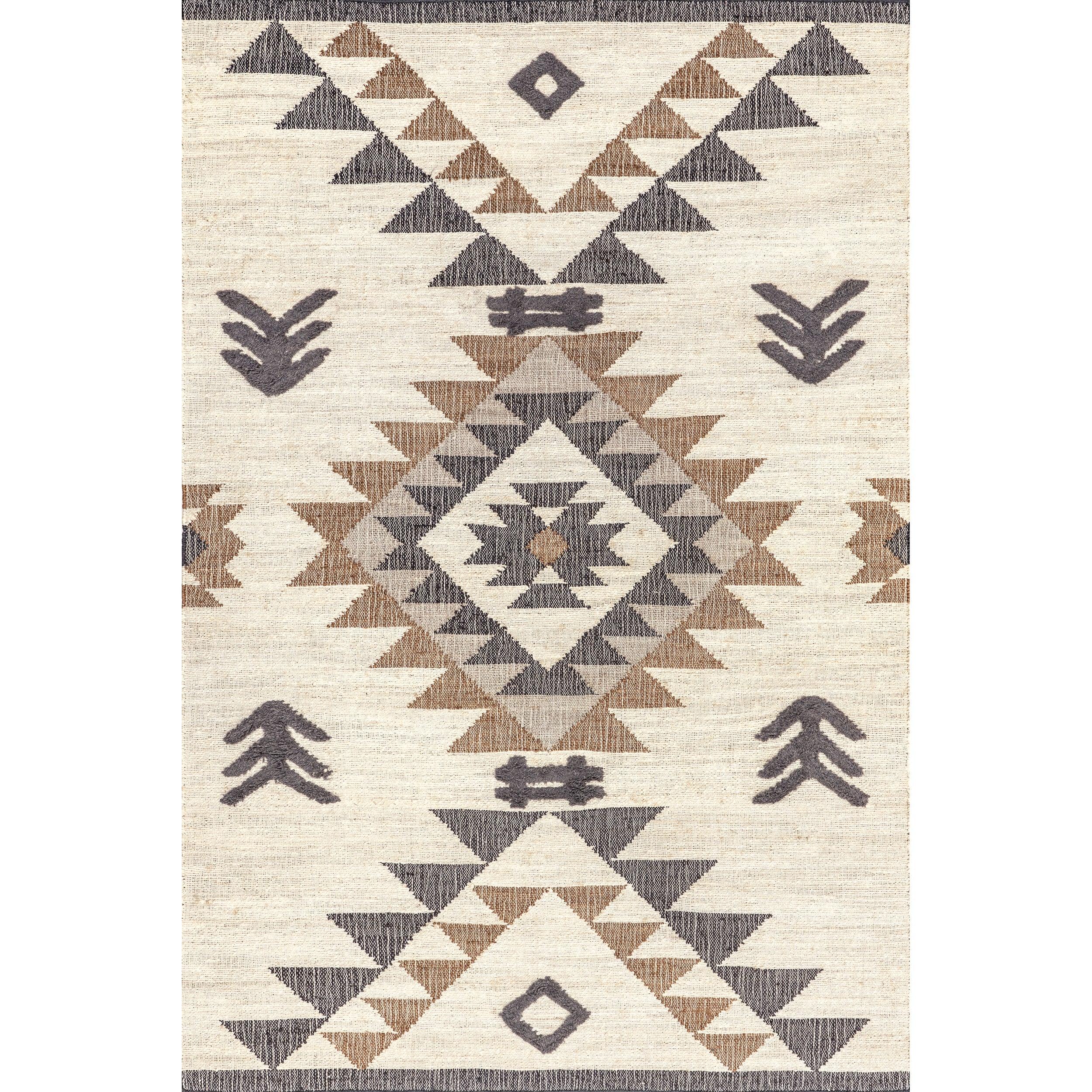 Rosanna Southwestern Symbols Jute Area Rug - Remutear