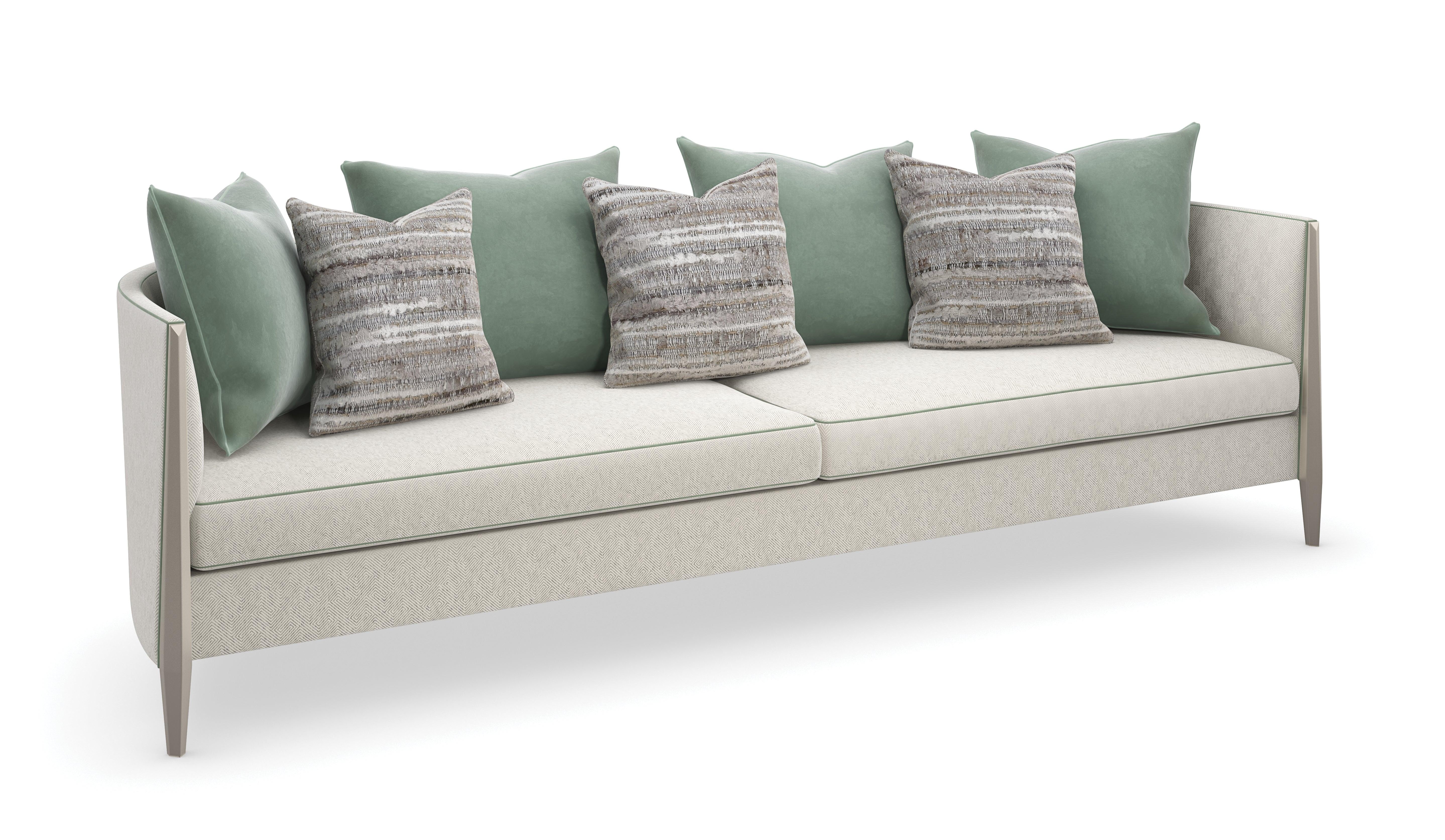 Piping Hot Sofa - Silver Shadow - Remutear