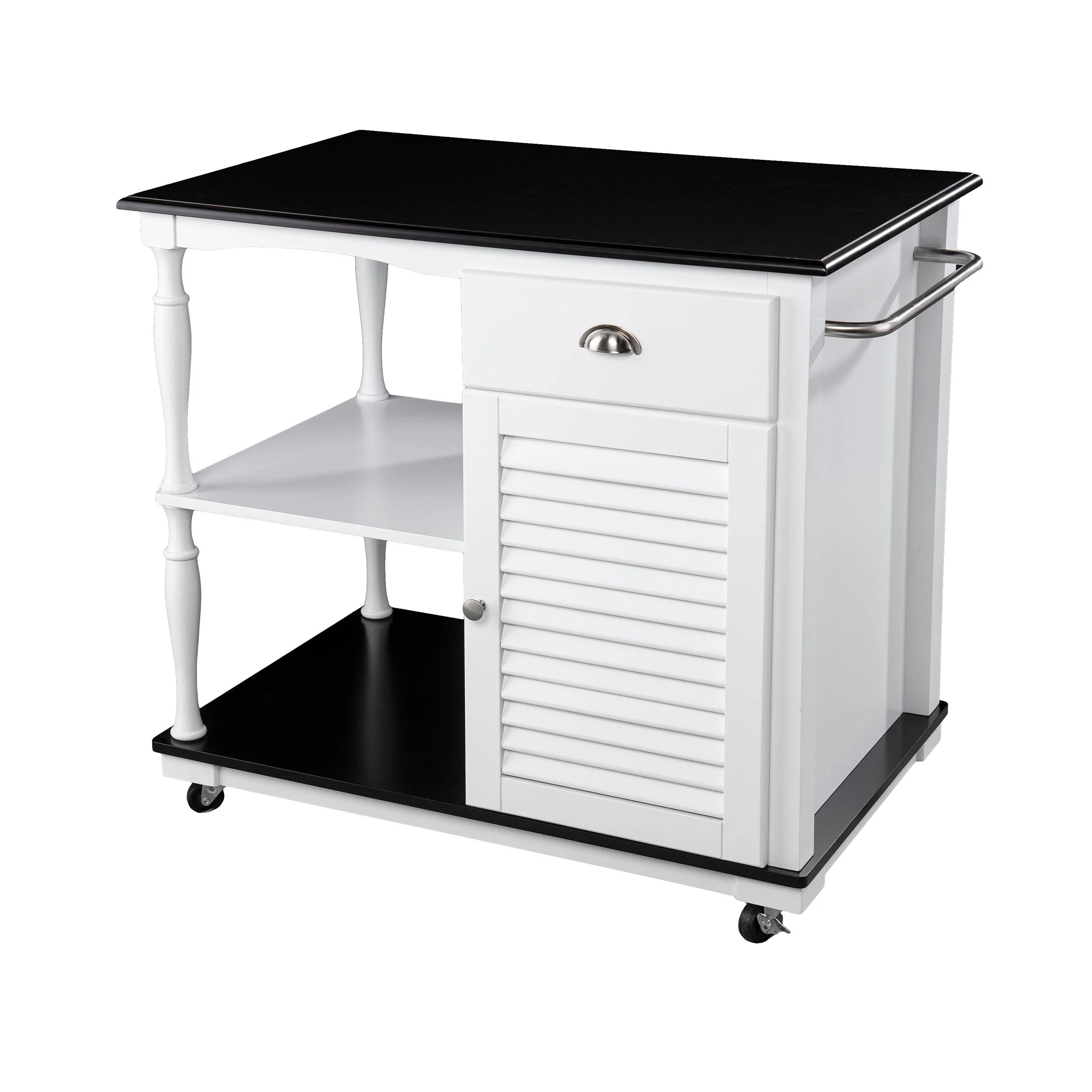 Muxlow Rolling Kitchen Island w/ Storage - Remutear
