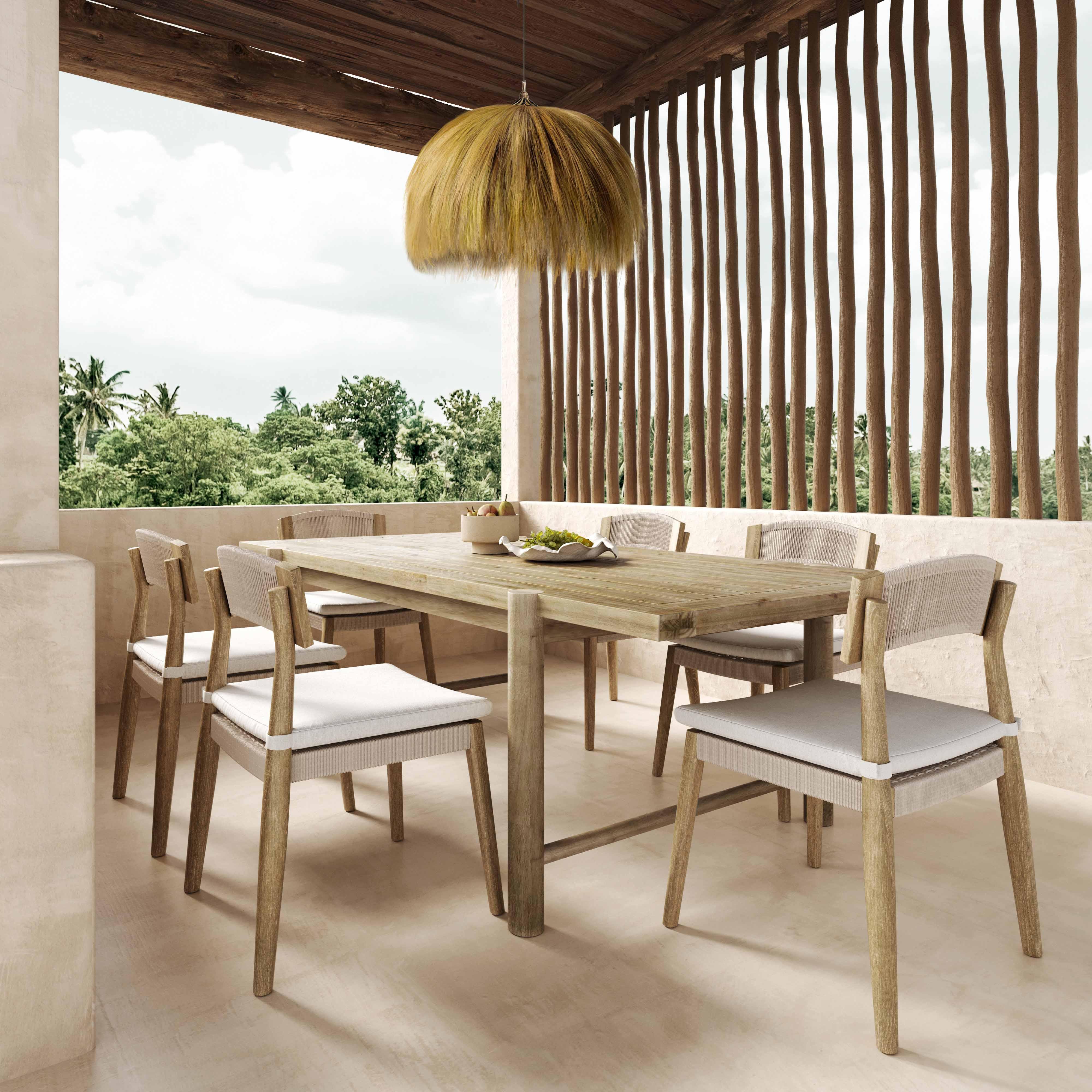 Gata Cream Outdoor Dining Chair - Set of 2 - Remutear