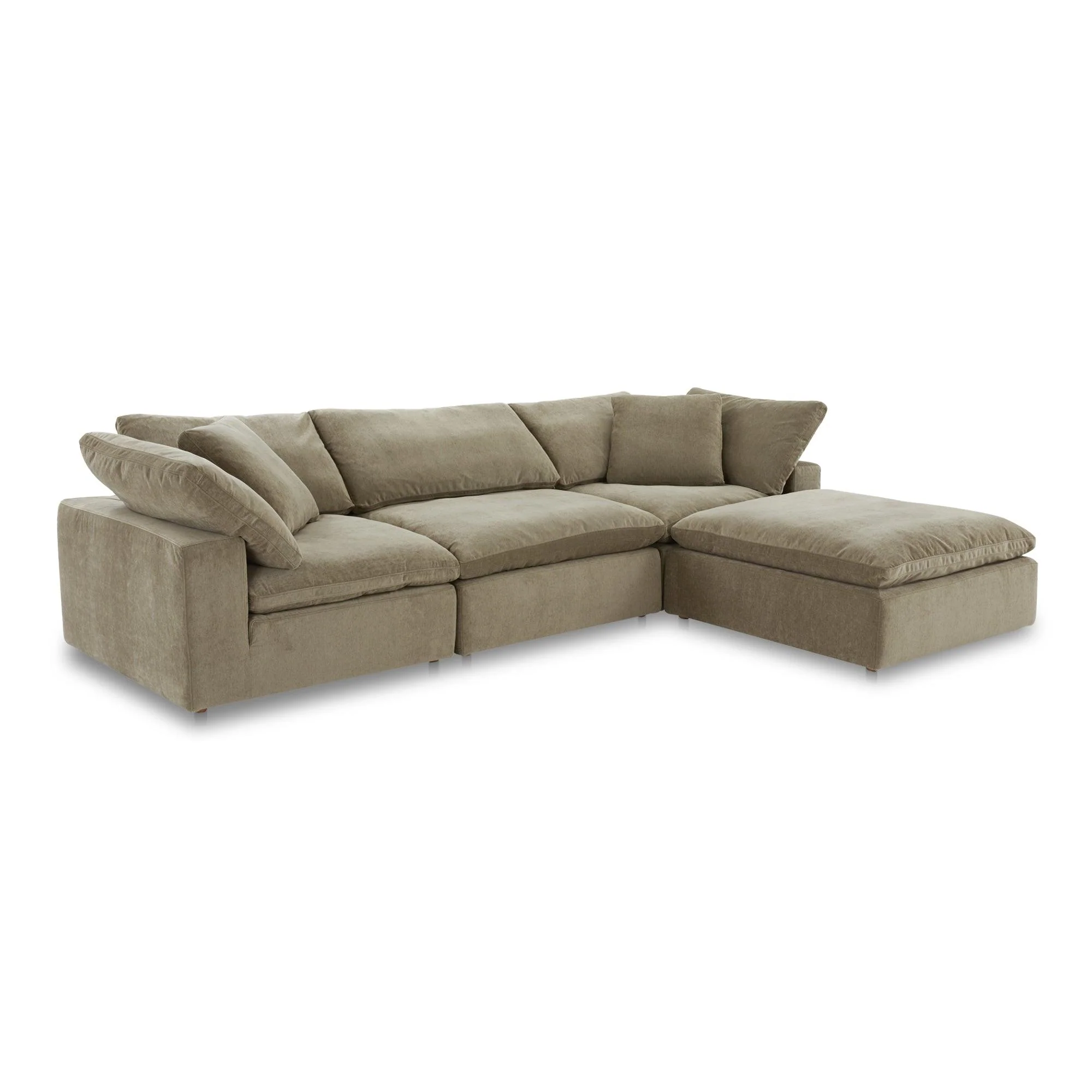 Terra Lounge Modular Sectional Performance Fabric Desert Sage - Remutear