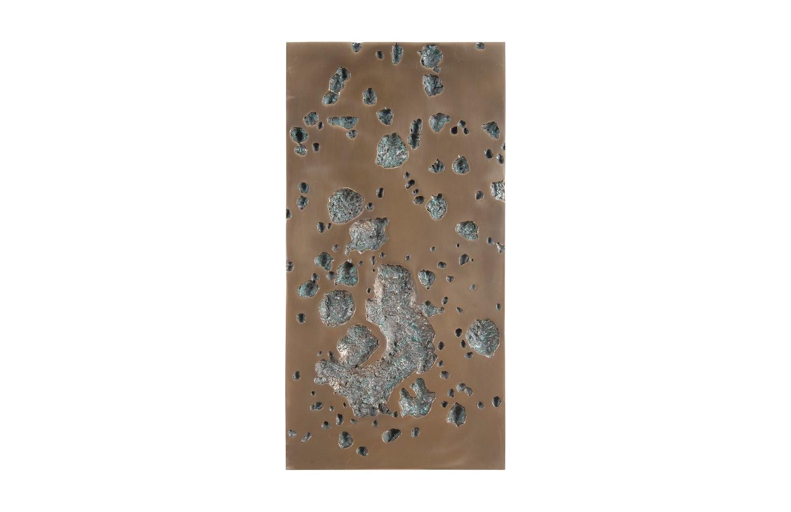 Splotch Wall Art 2, Rectangle, Bronze Finish - Remutear