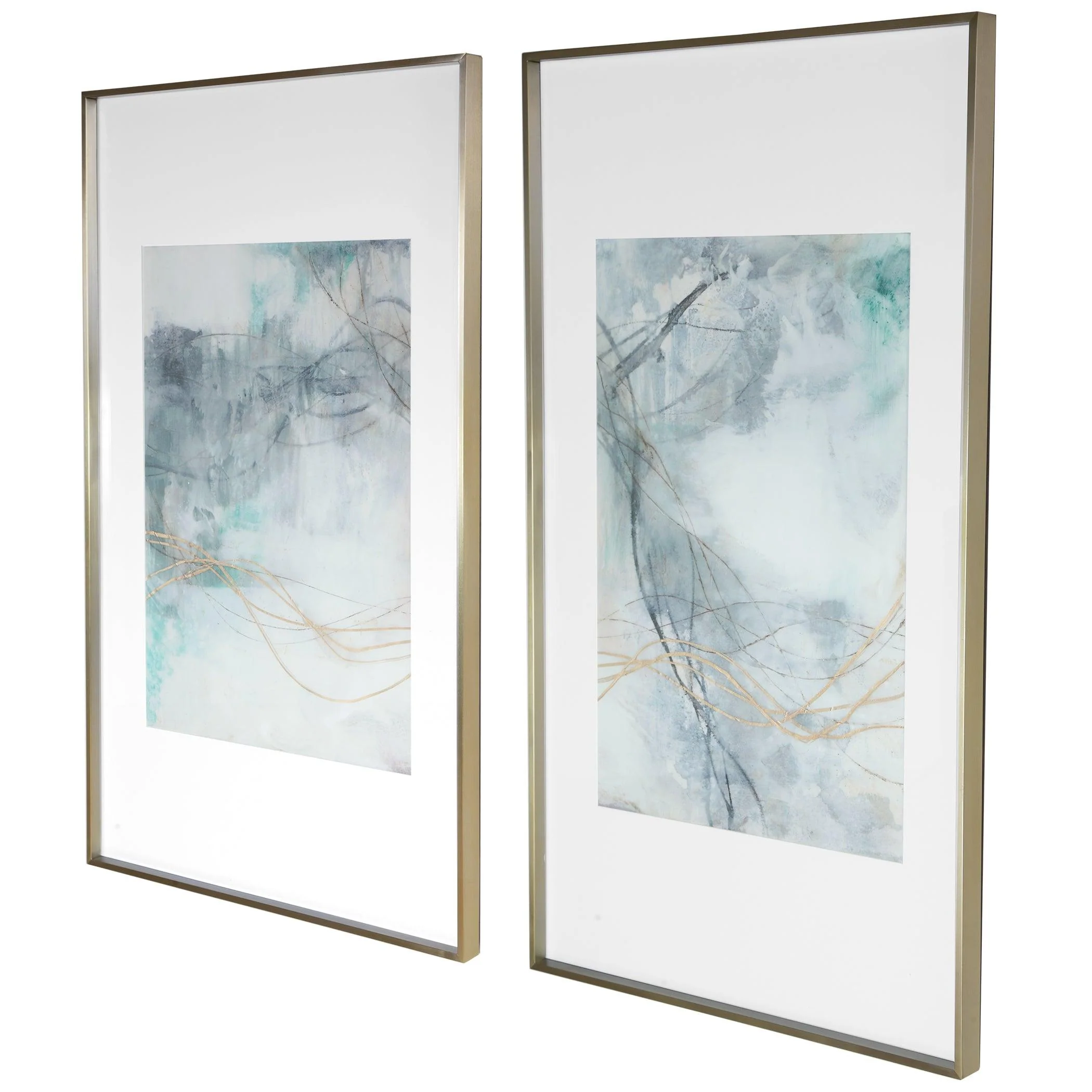 UNDULATING ORO ABSTRACT PRINTS, SET OF 2 - Remutear