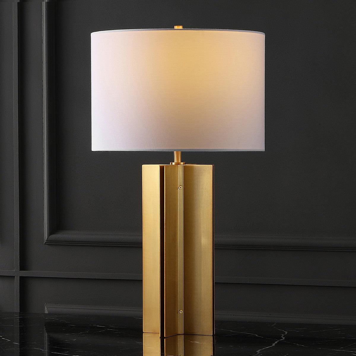 ROLLINS SQUARE METAL TABLE LAMP - Remutear