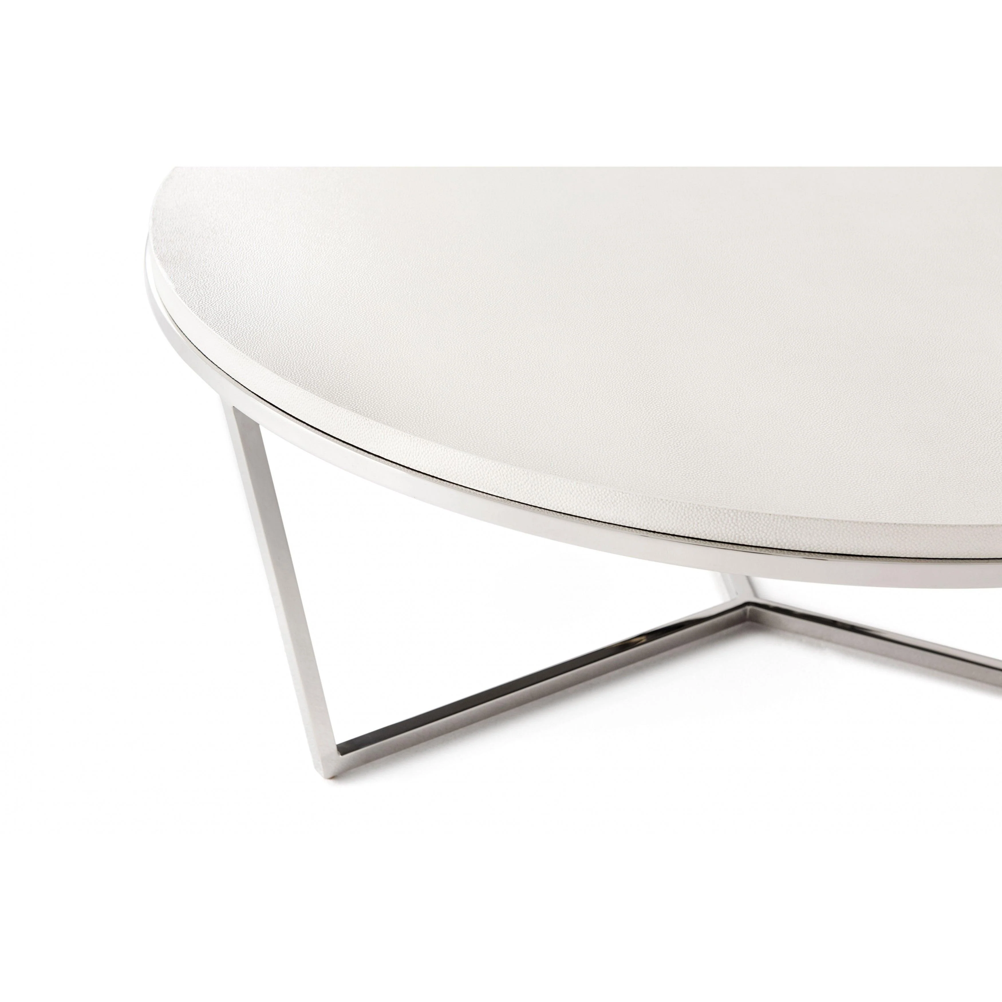 Fisher Round Cocktail Table (Shagreen) - Remutear