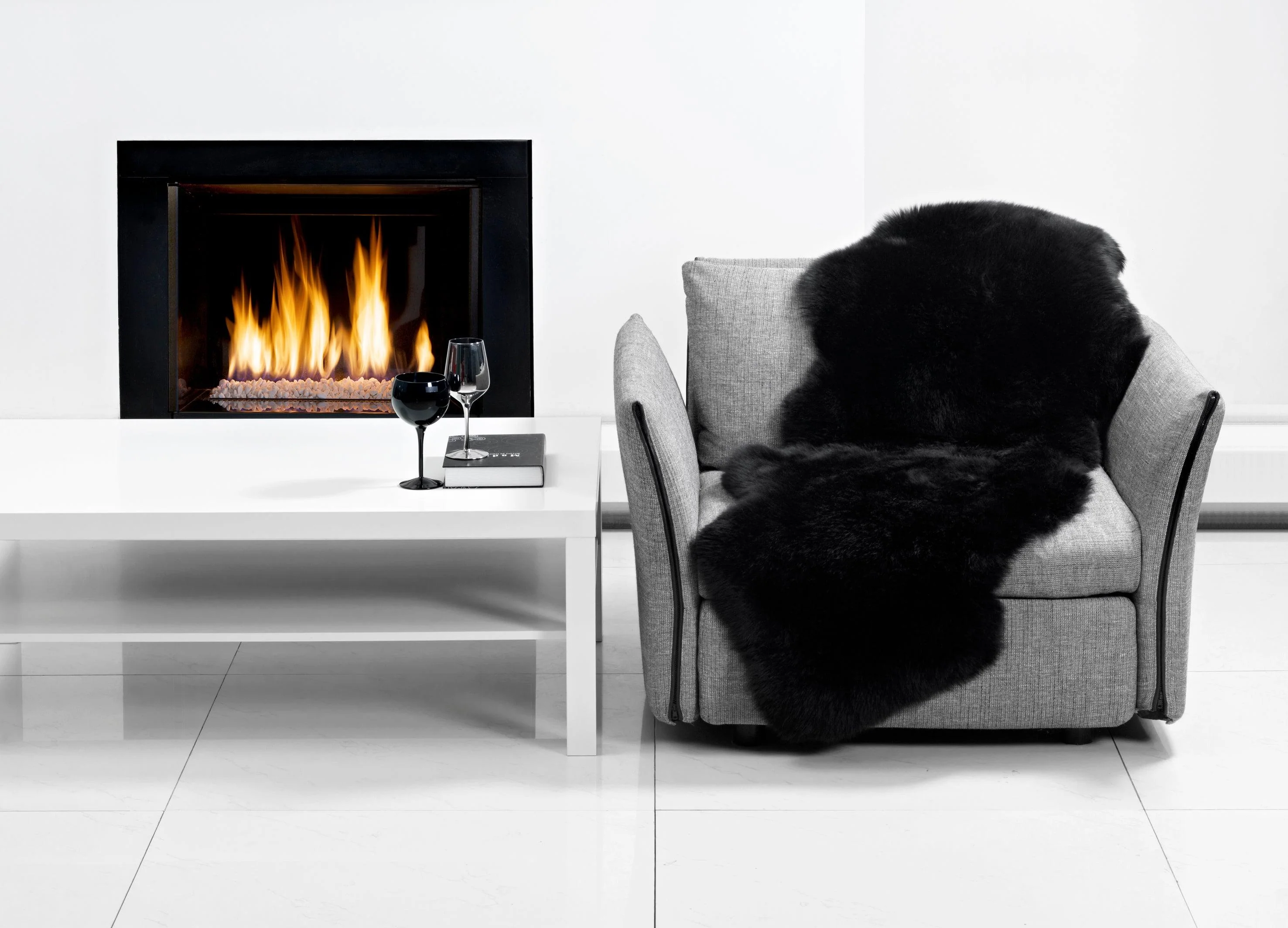 Long Wool Sheepskin Rug Double - Remutear