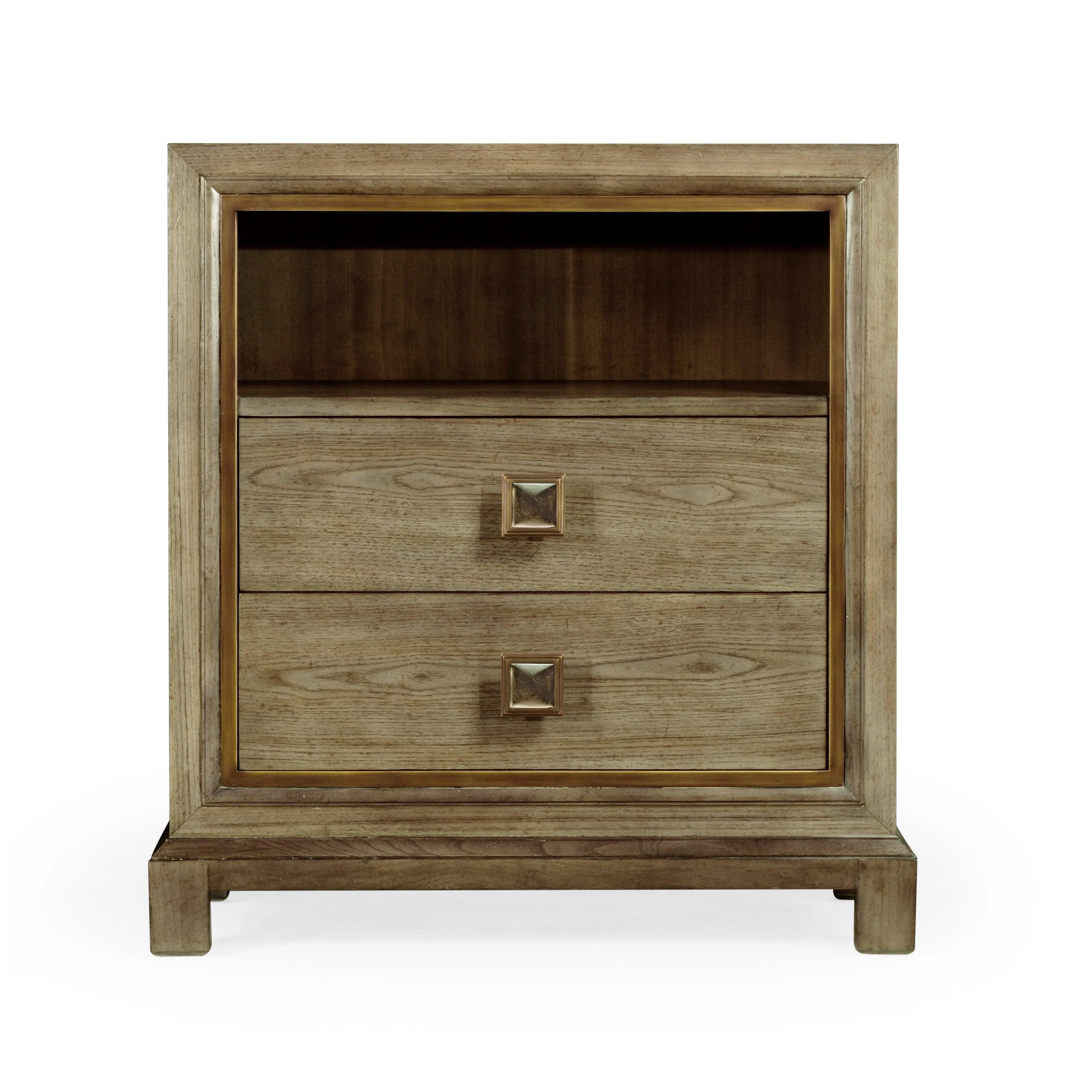 Traditional Accents Nightstand in Light Grey Chestnut - Remutear