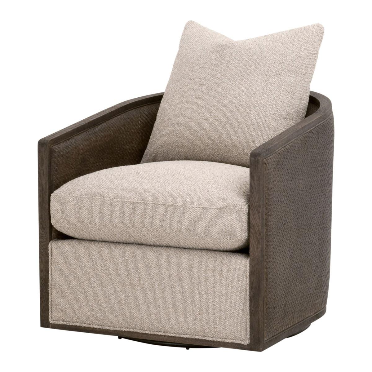 McGuire Swivel Club Chair - Jute - Remutear