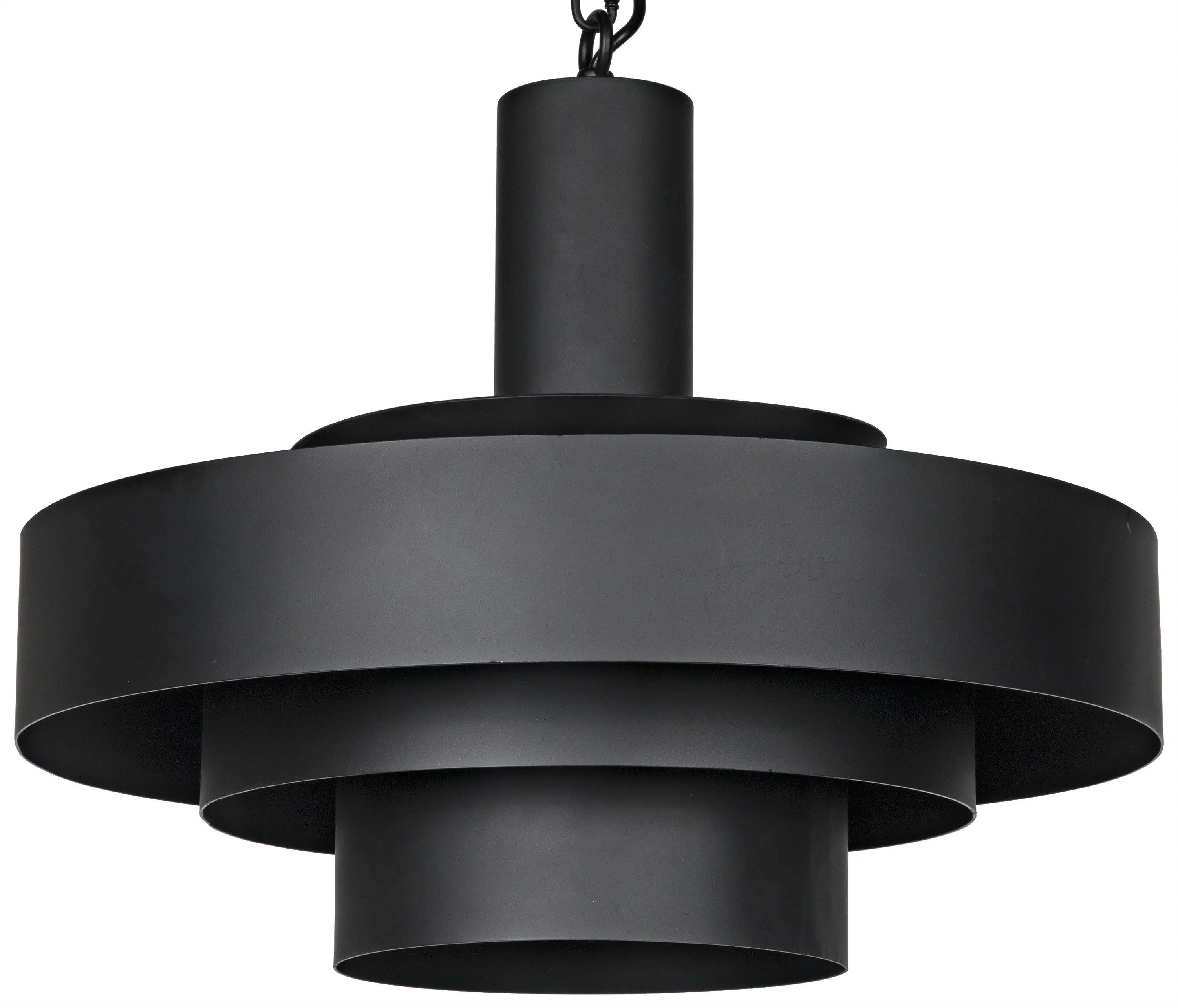 Parlor Pendant, Black Steel - Remutear