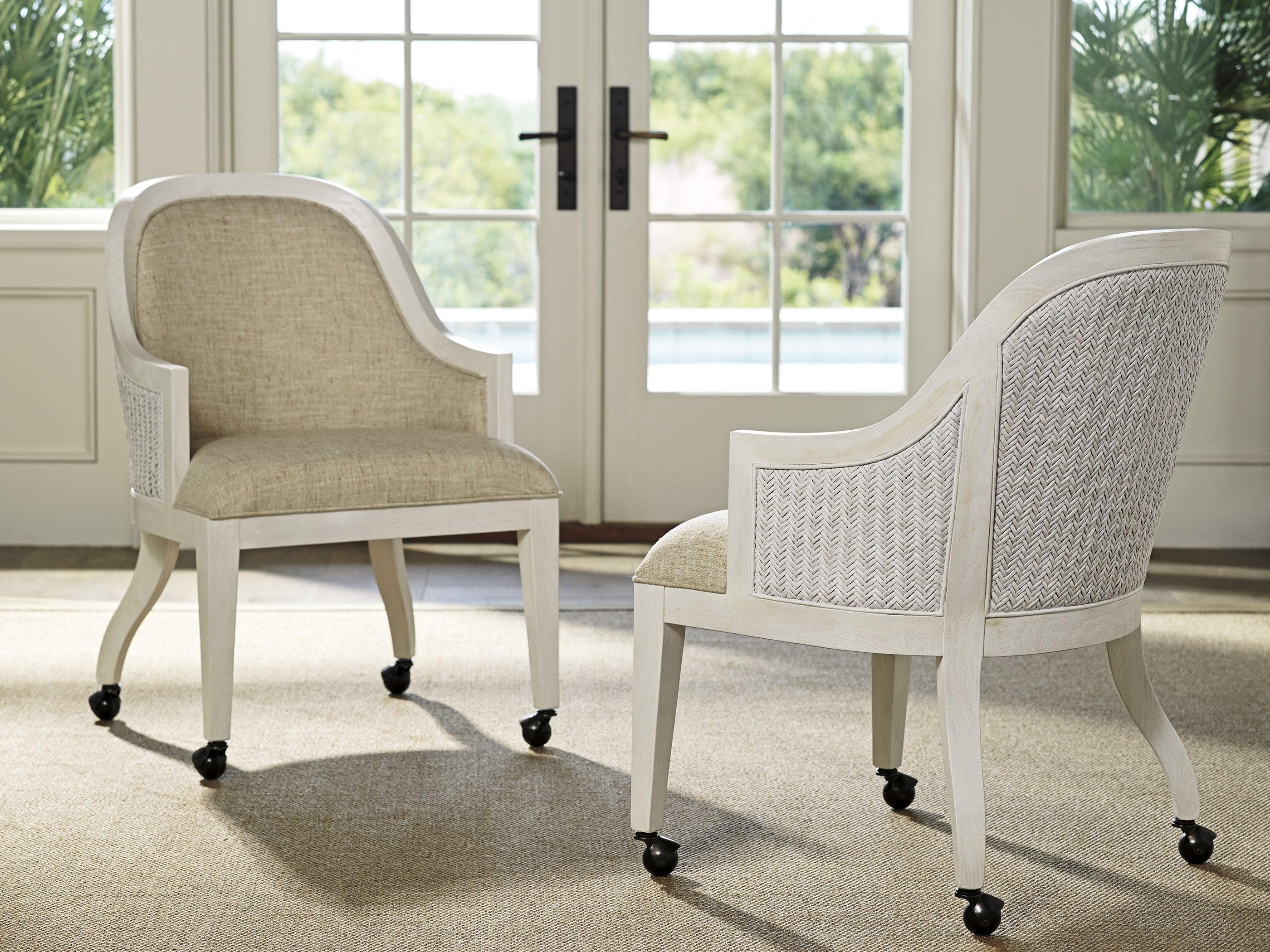 Ocean Breeze Bayview Arm Chair With Casters - Remutear