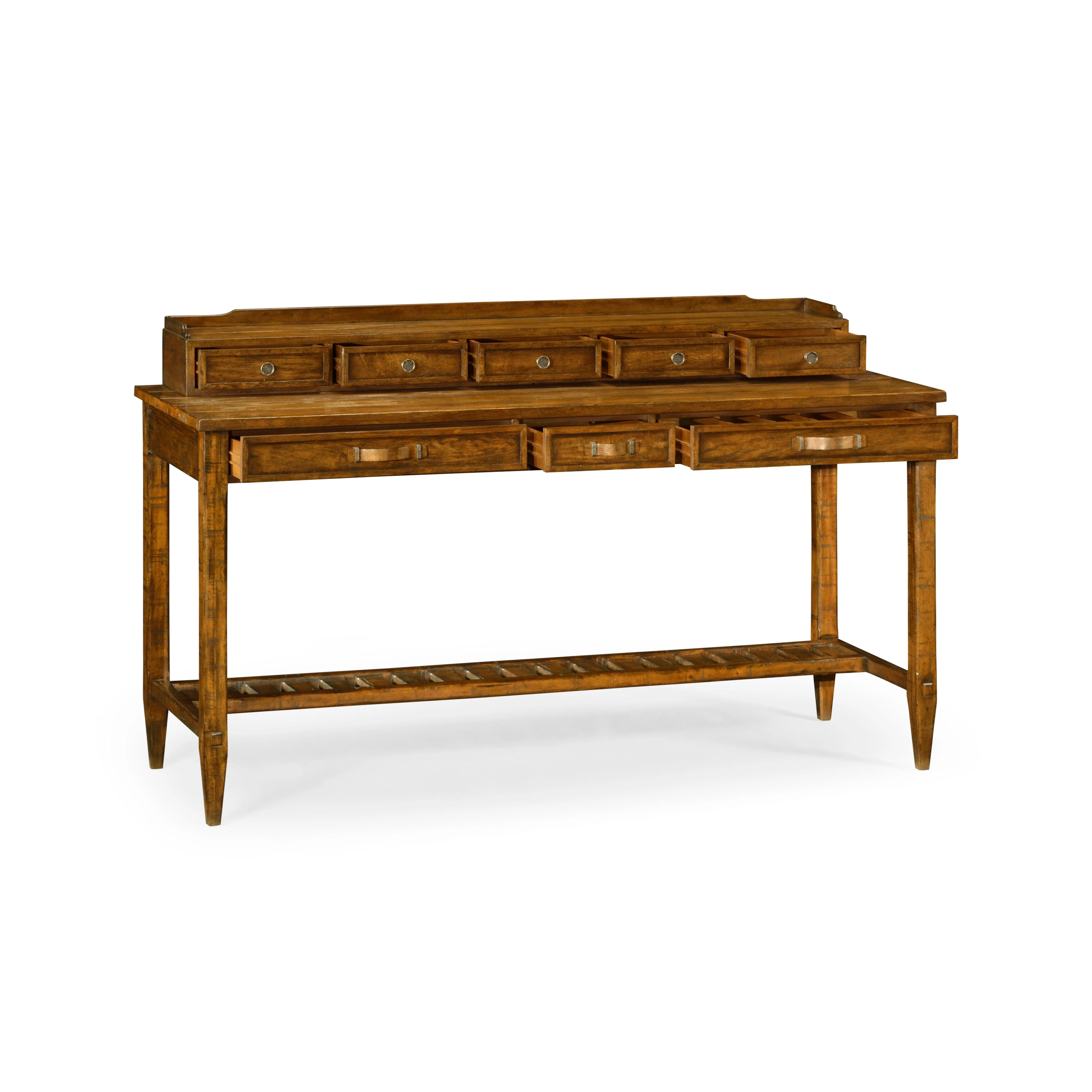 Casual Accents Country Walnut Accent Console - Remutear