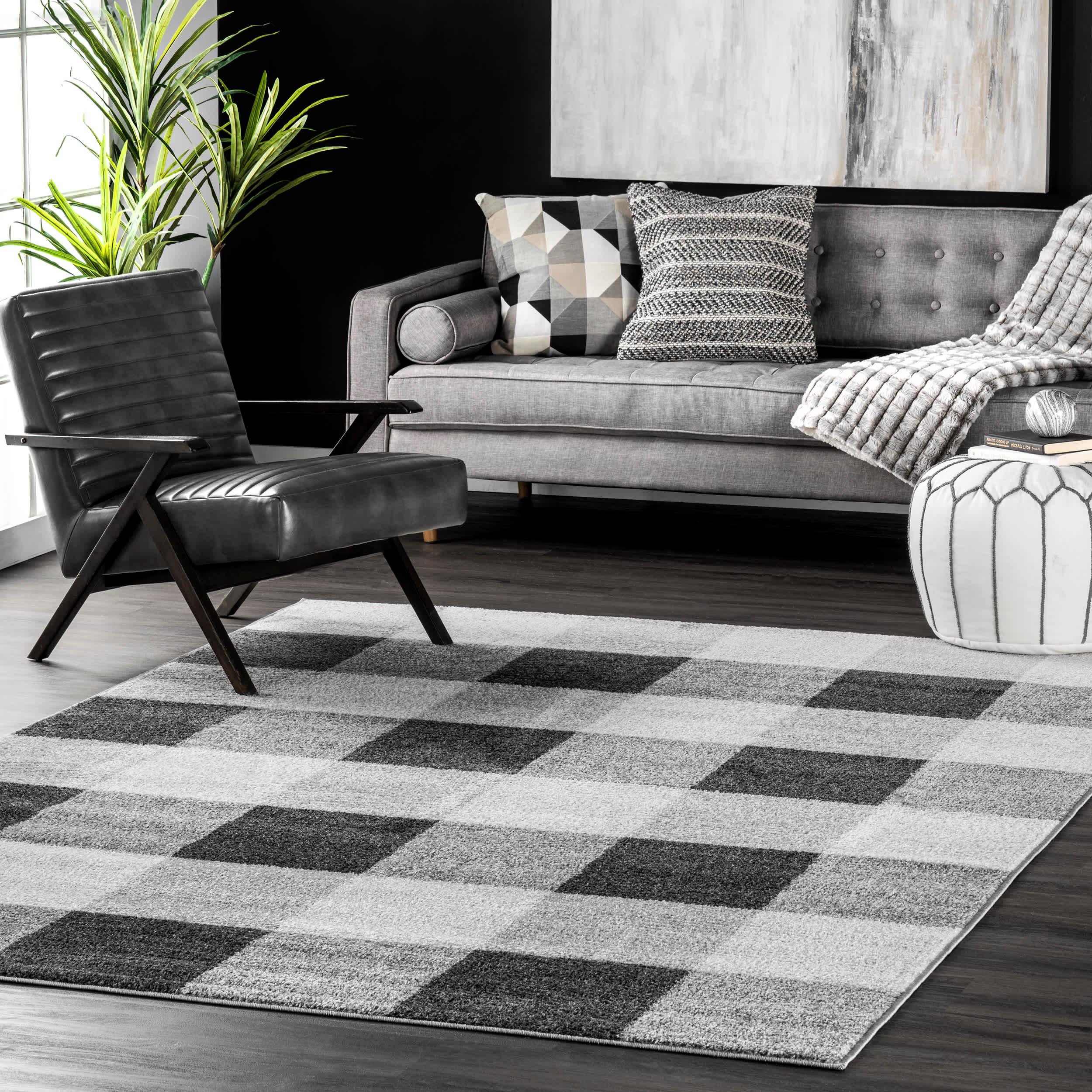Aisha Buffalo Plaid Area Rug - Remutear