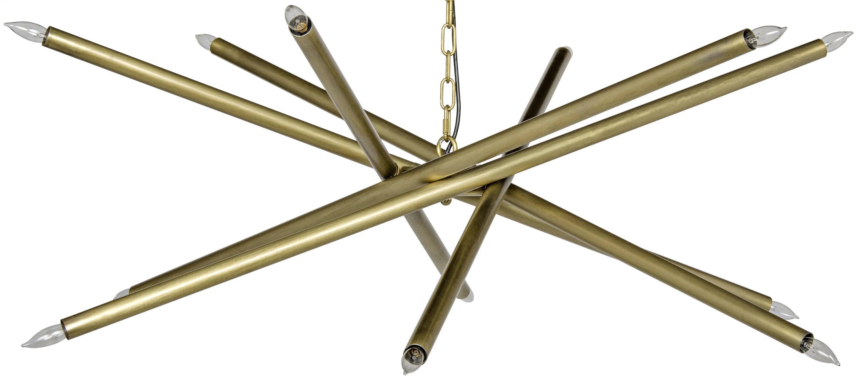 Ikram Chandelier, Metal with Brass Finish - Remutear