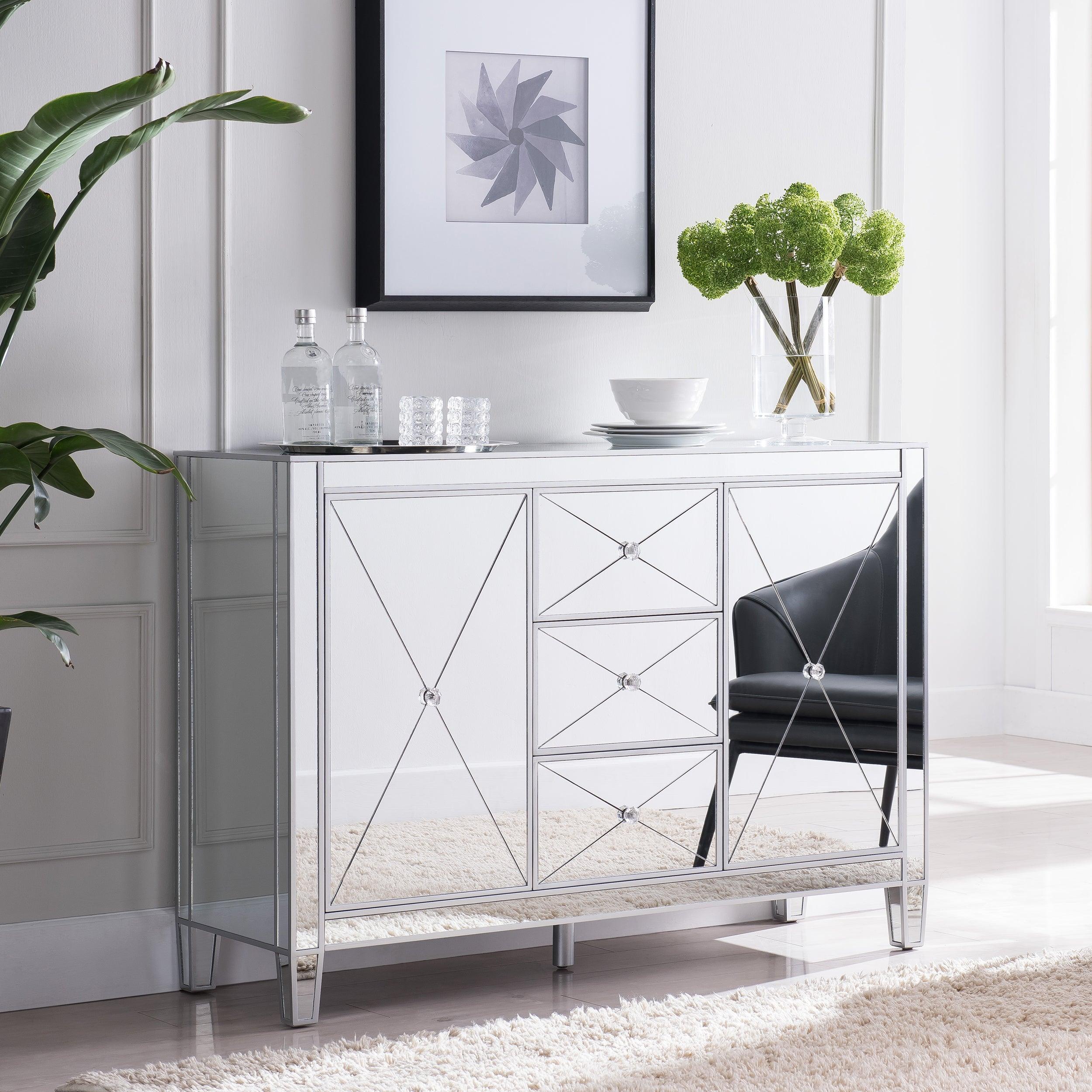Mirage 3-Drawer Mirrored Cabinet - Remutear